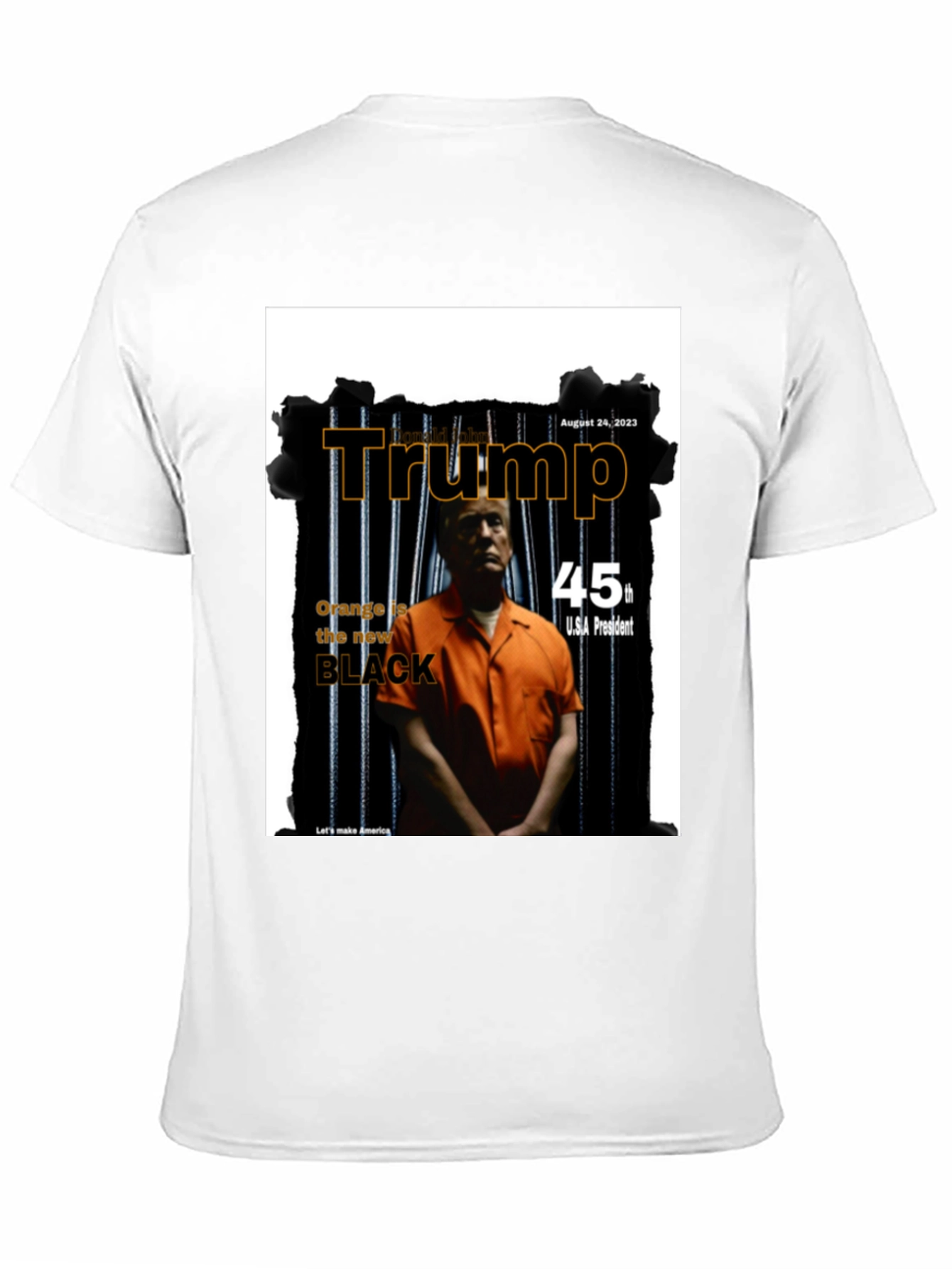 Black Trump Mugshot T-Shirt - Political Statement Tee view 11
