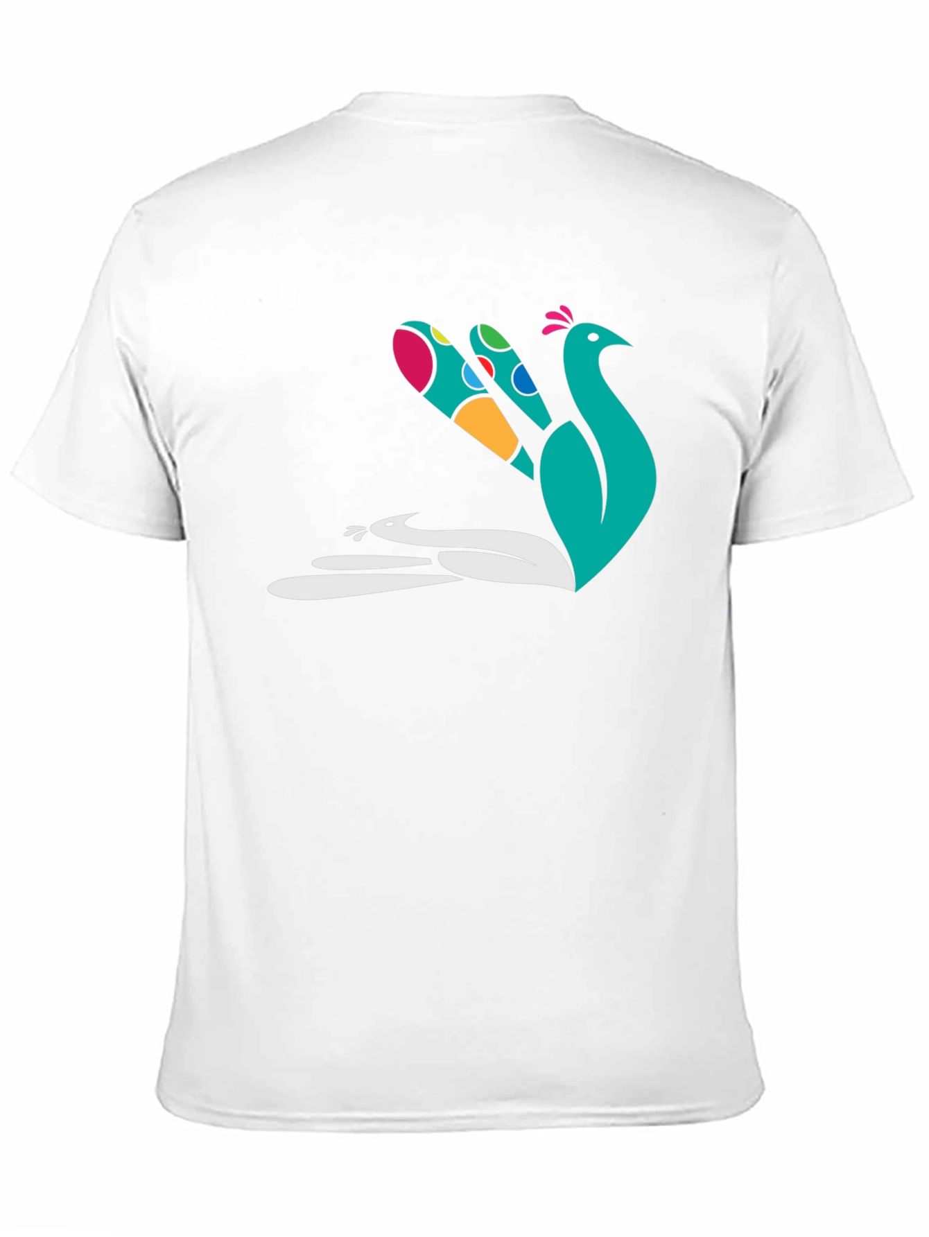 Black Peacock Graphic Tee - Stylish Cotton T-Shirt view 11