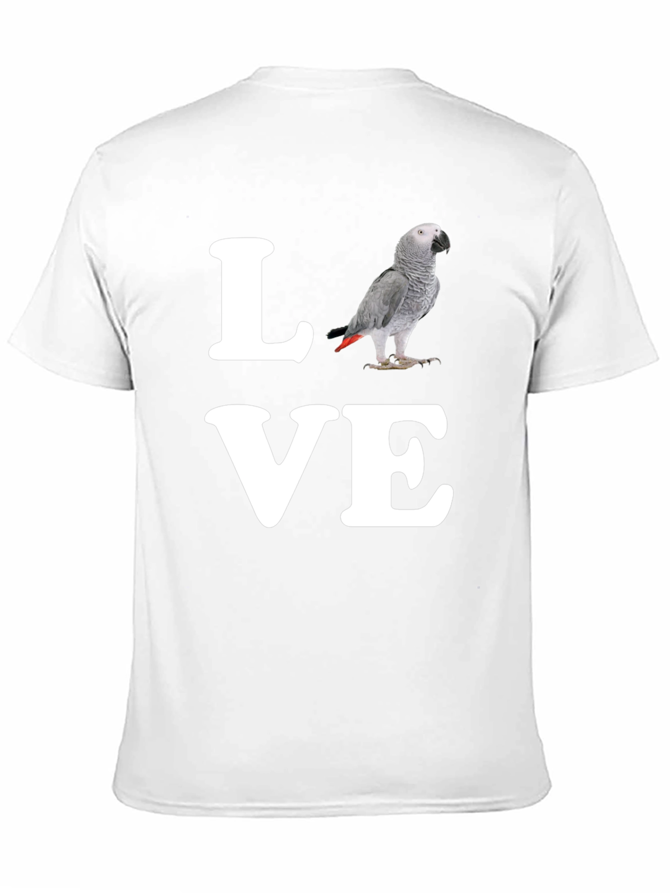 Black Love Parrot T-Shirt - Unique Graphic Tee view 11