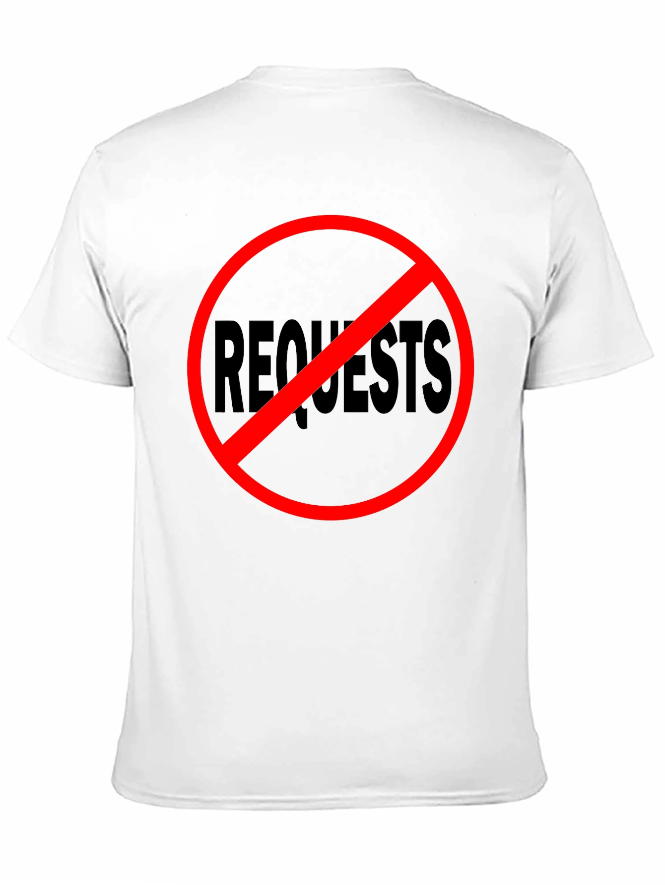 Black No Requests Black Graphic Tee view 11