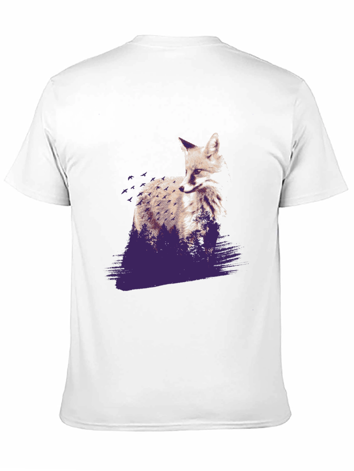 Black Fox & Forest Graphic Tee - Urban Style view 11