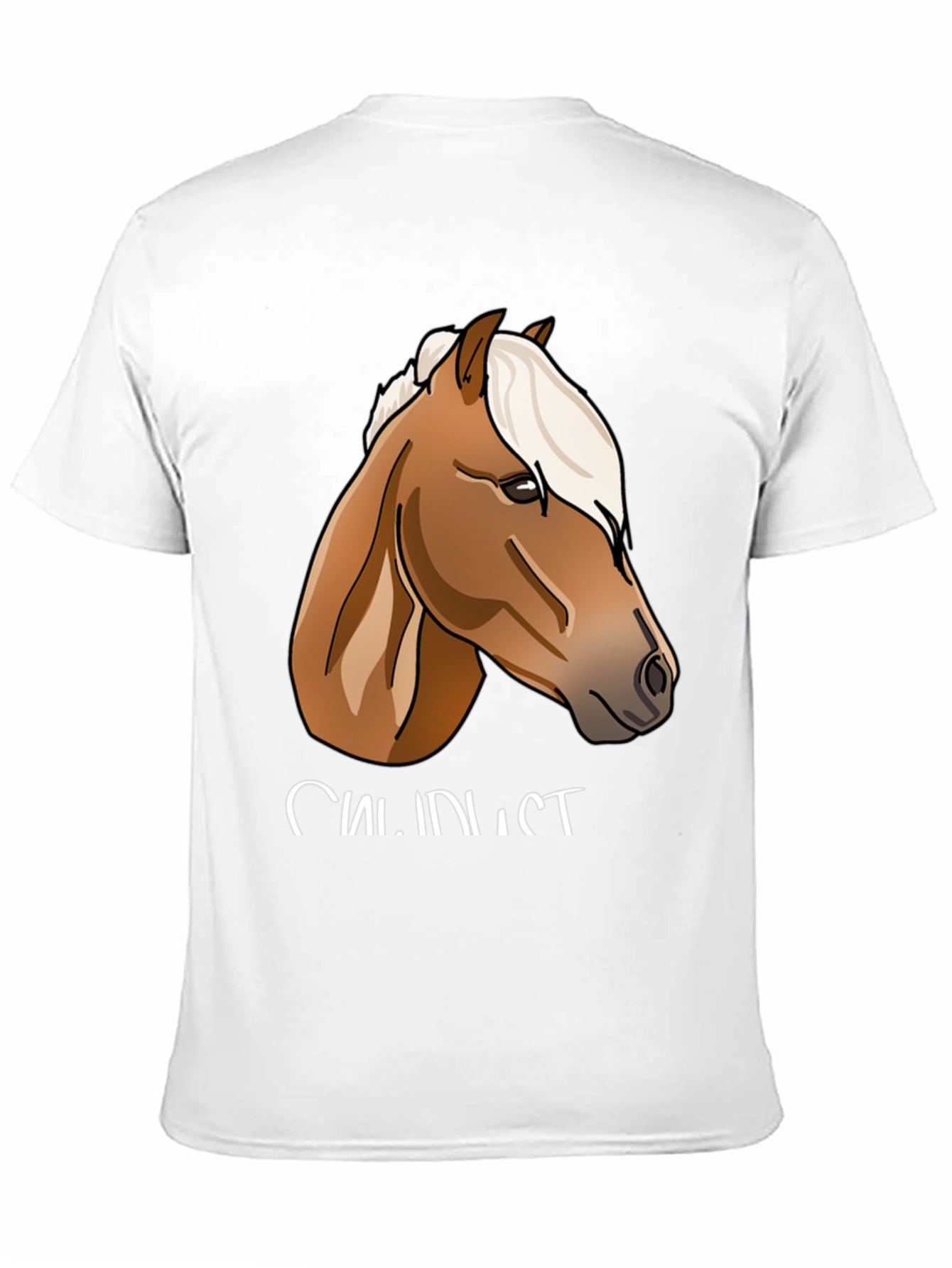 Black Horse Graphic Print Black T-Shirt view 11