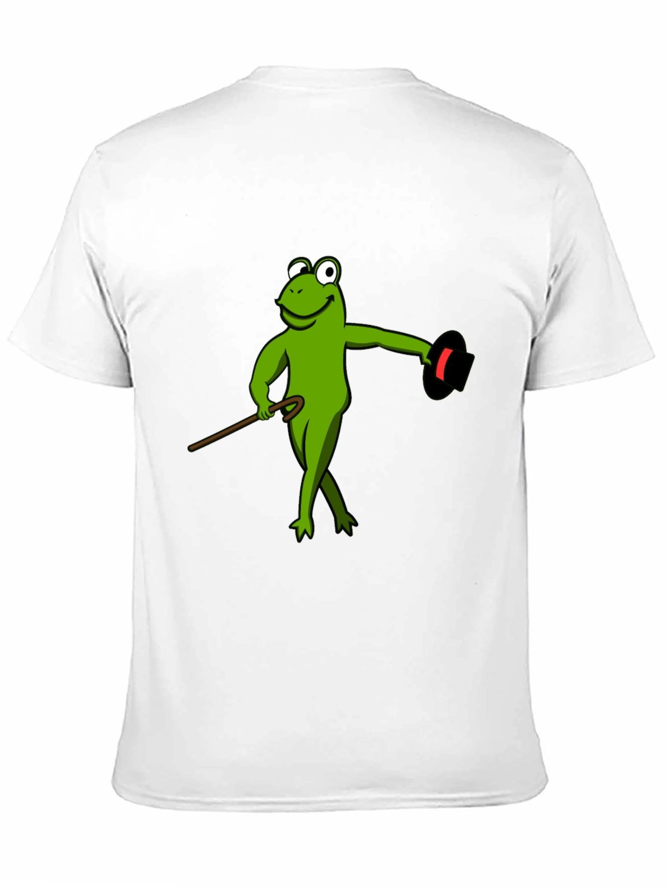 Black Frog Magician T-Shirt - Sleek Black Cotton Tee view 11