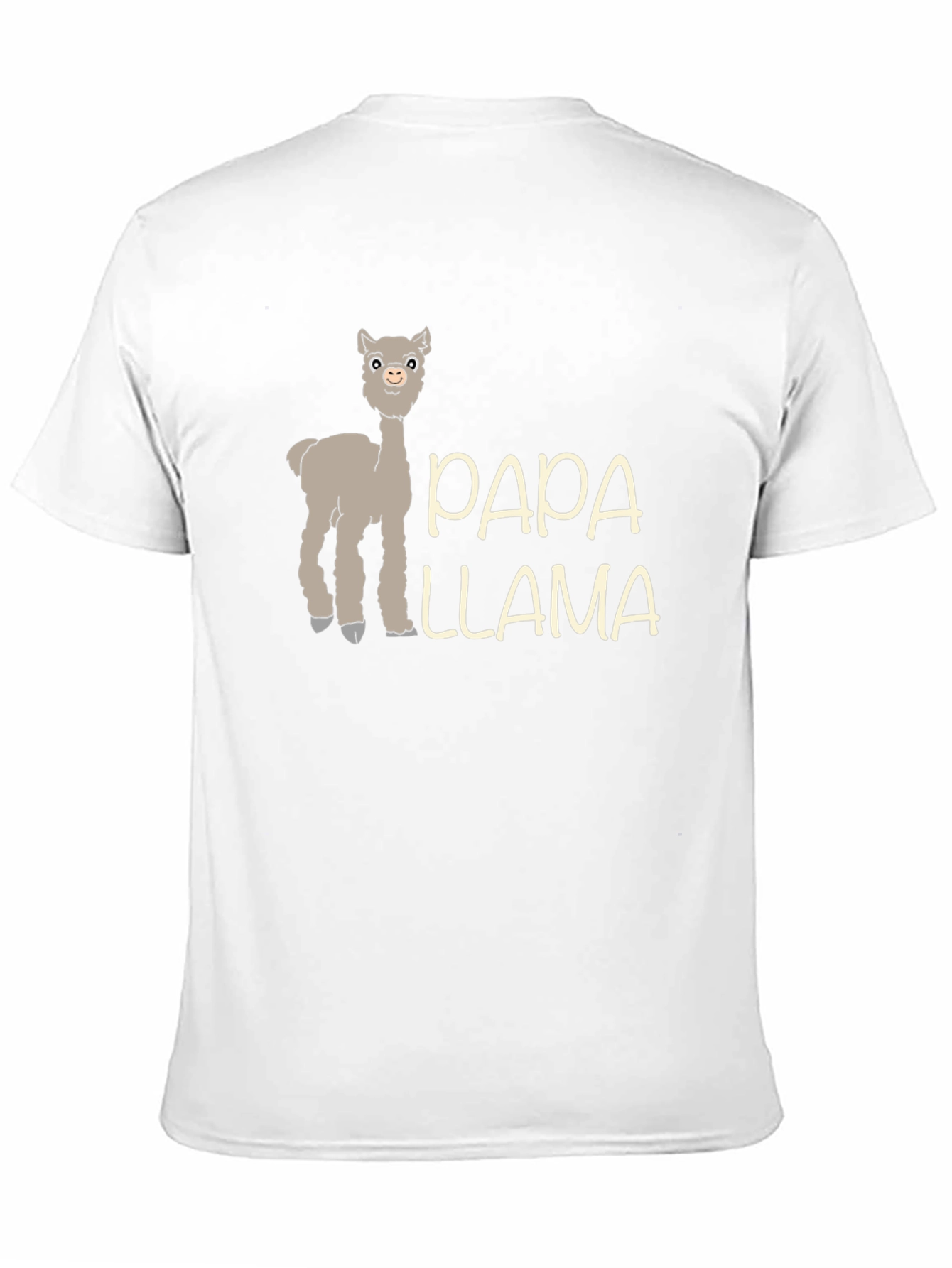 Black Papa Llama Graphic Tee - Men's Black T-Shirt view 11