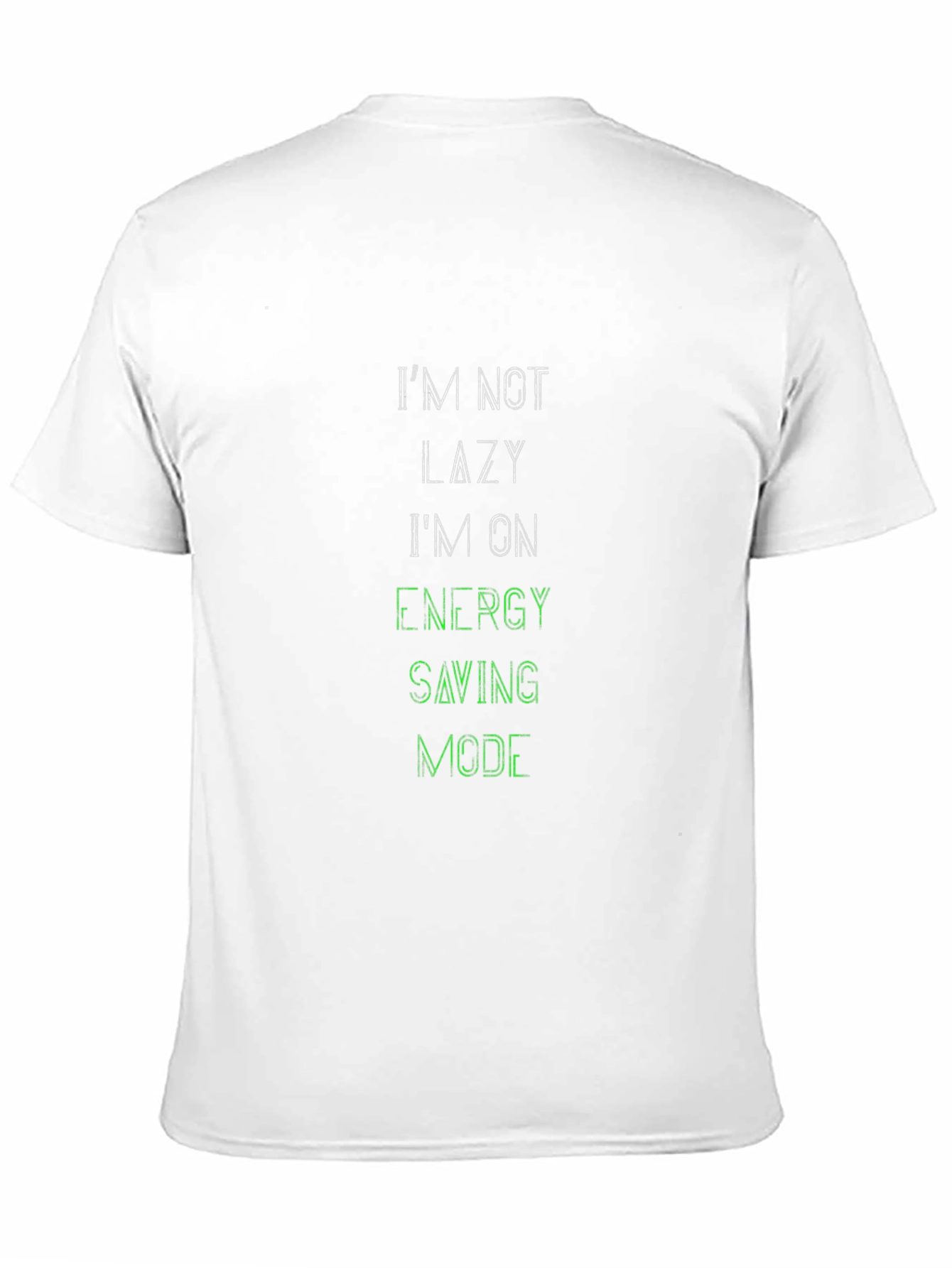 Black I'm Not Lazy Black Graphic Tee view 11