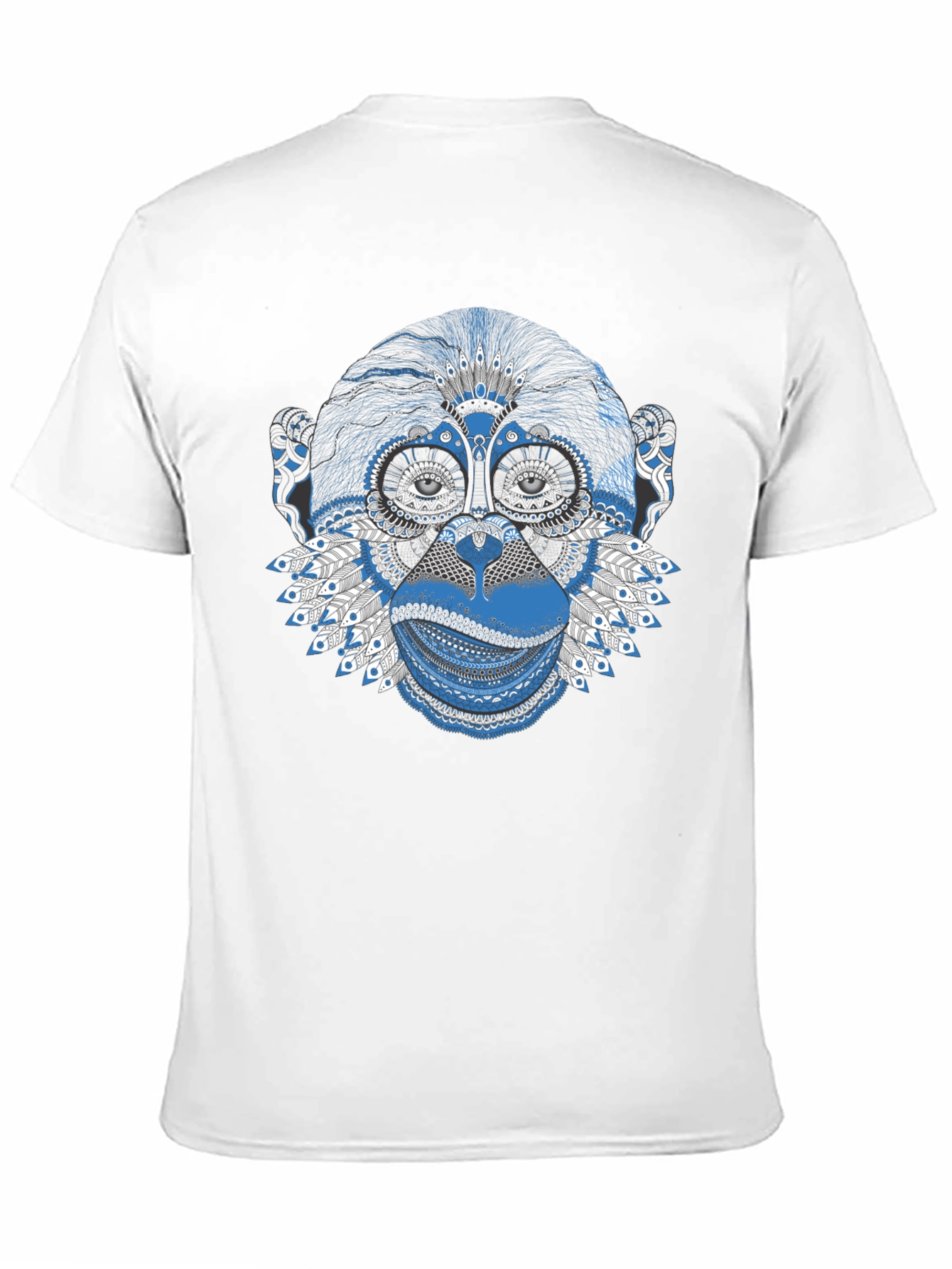 Black Monkey Graphic Tee - Unique Tribal Design view 11
