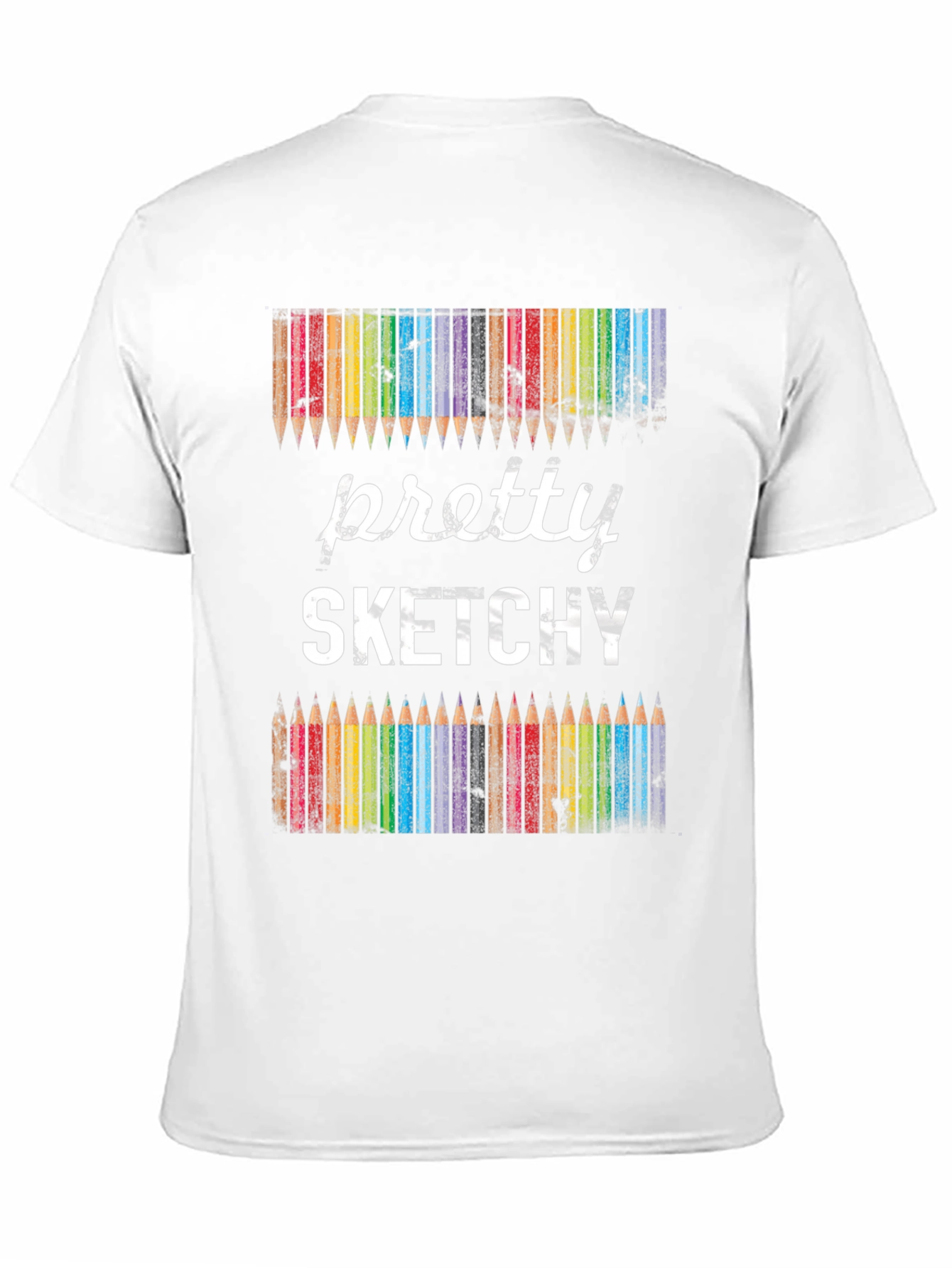 Black Pretty Sketchy Graphic Tee view 11