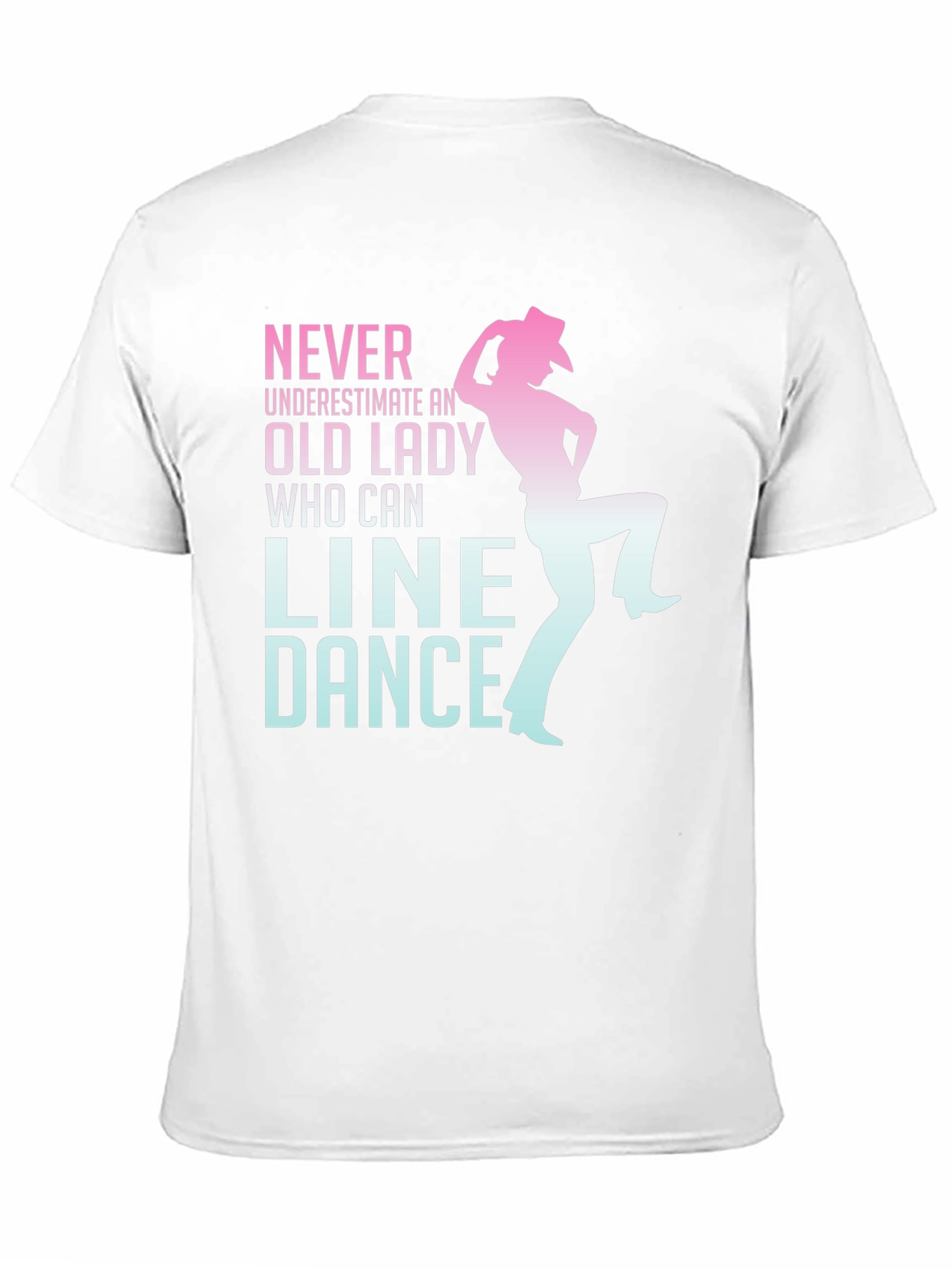 Black Line Dance Old Lady Graphic Tee view 11