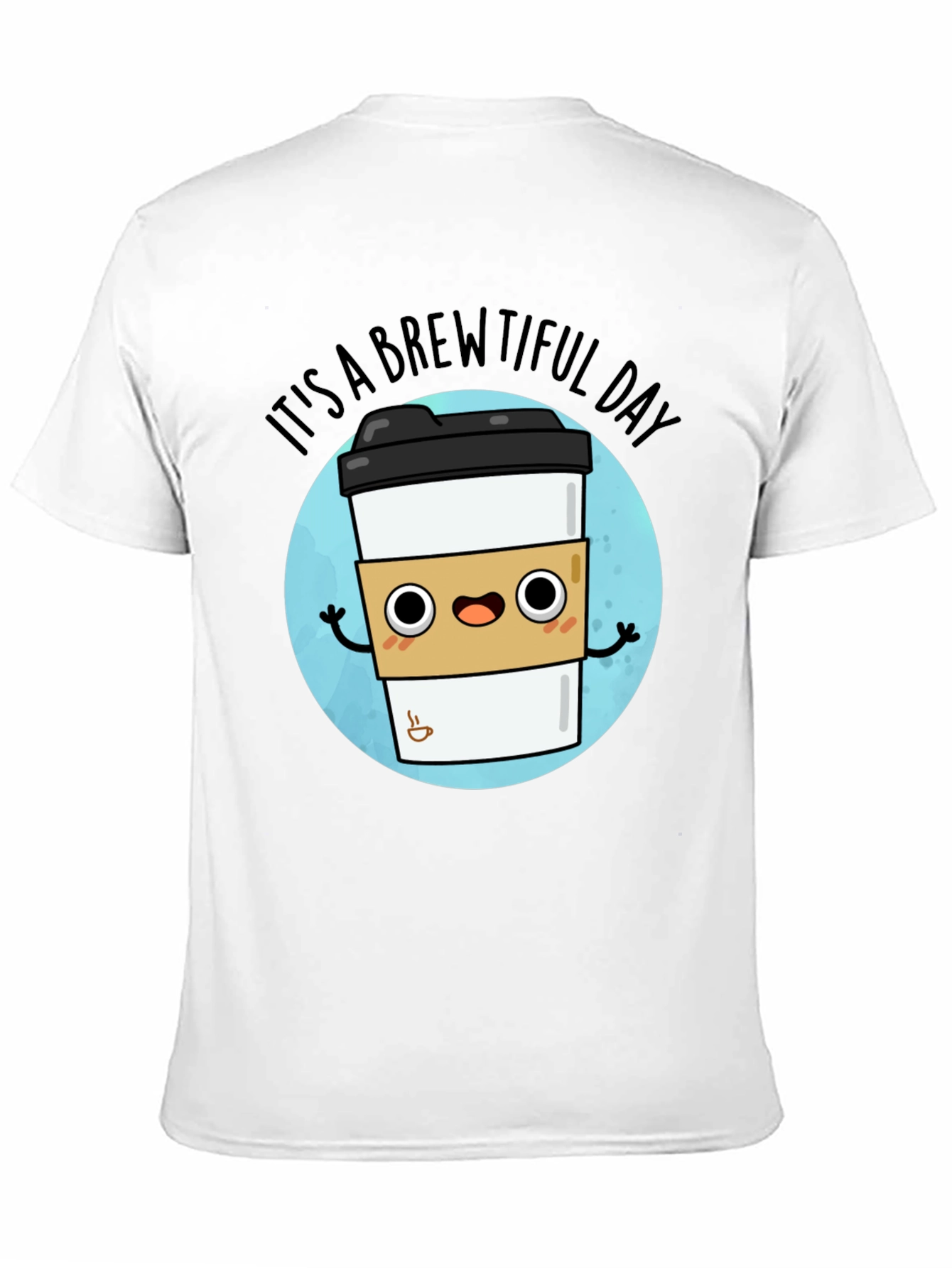 Black Brewtiful Day Graphic T-Shirt - Coffee Lover Tee view 11