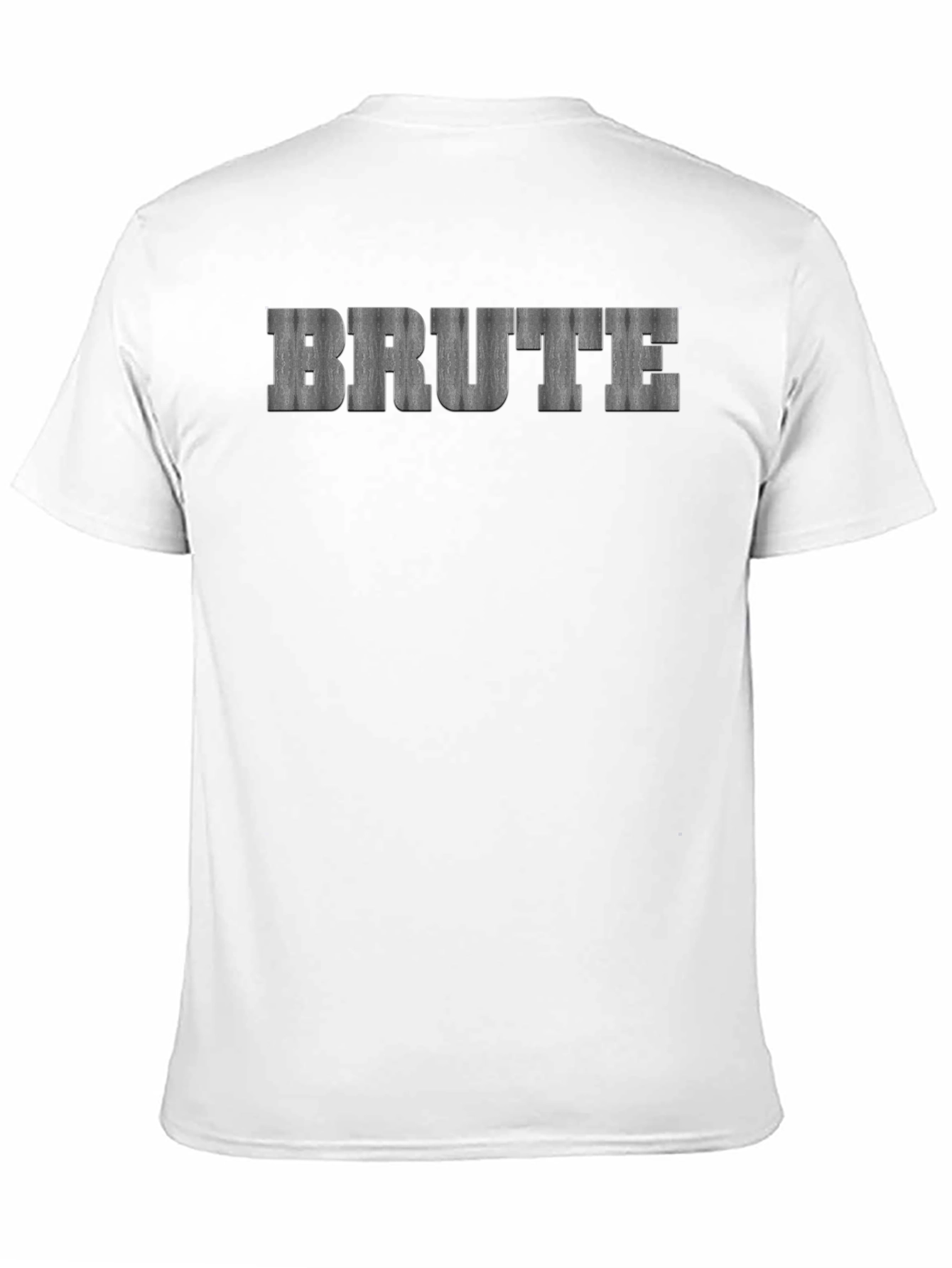 Black Men's "BRUTE" Graphic Black T-Shirt view 11