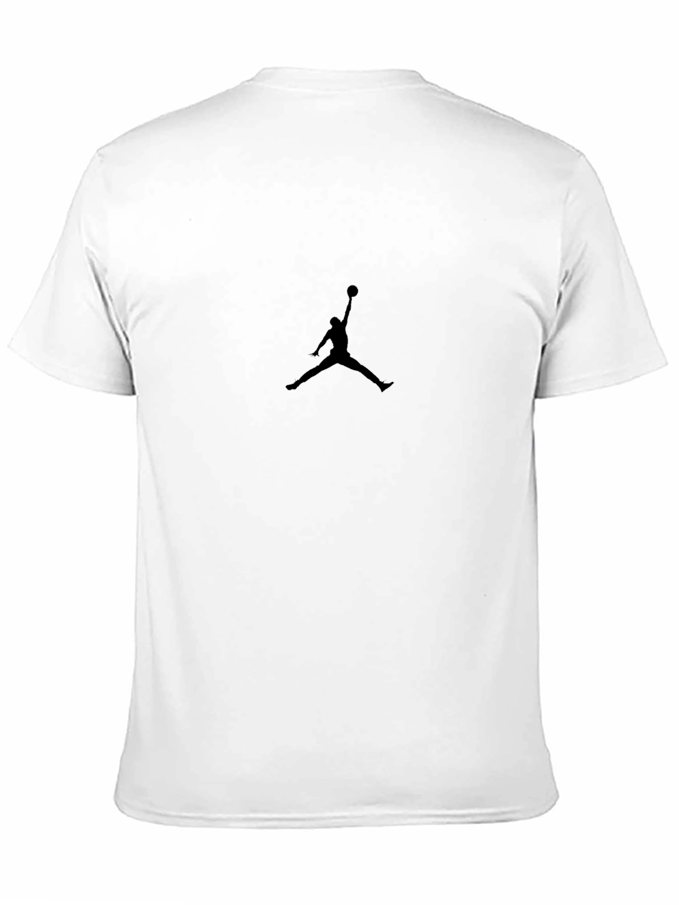 Black Men's Black T-Shirt with Jumpman Logo view 11