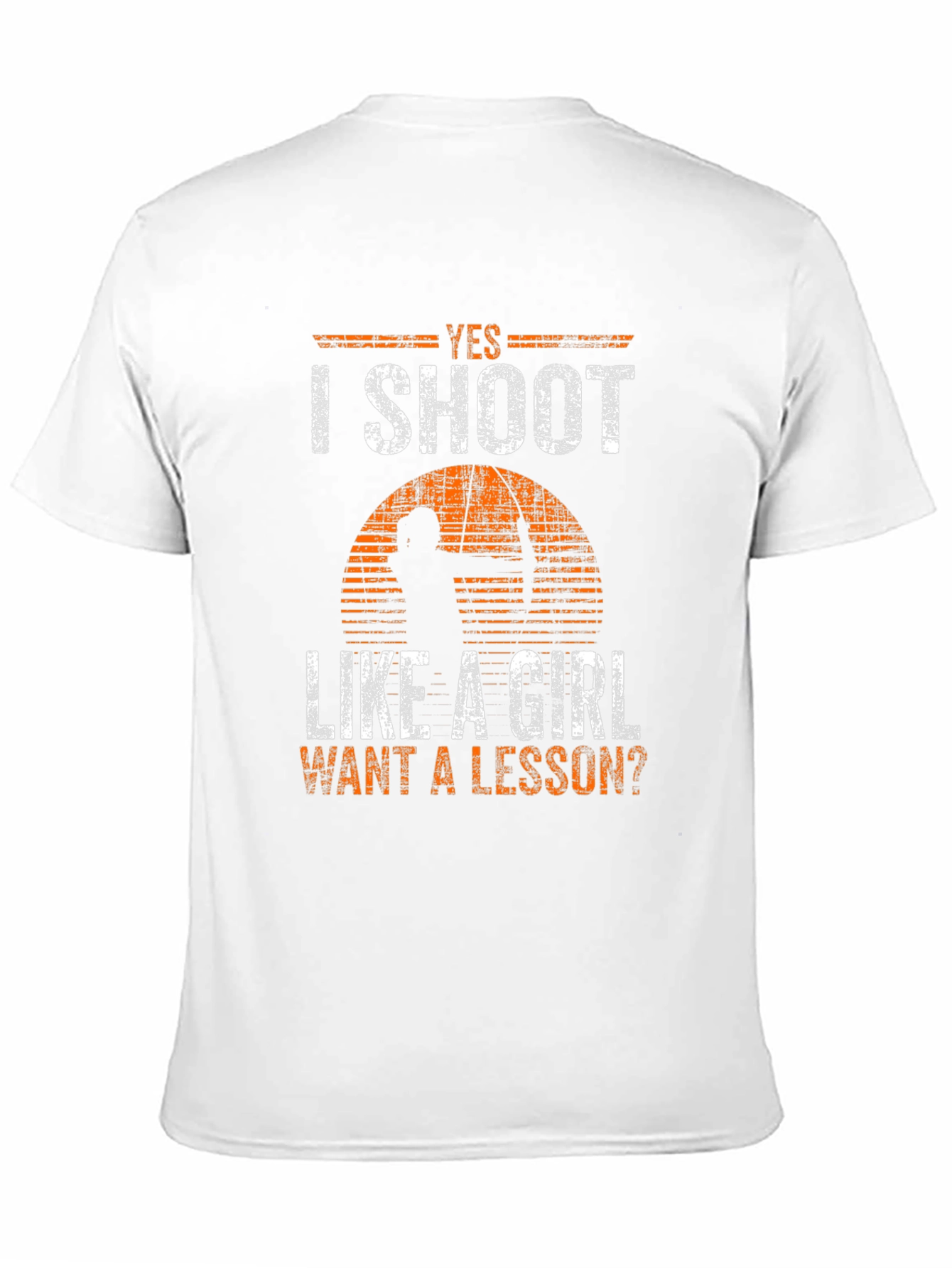 Black Yes I Shoot Like a Girl T-Shirt view 11