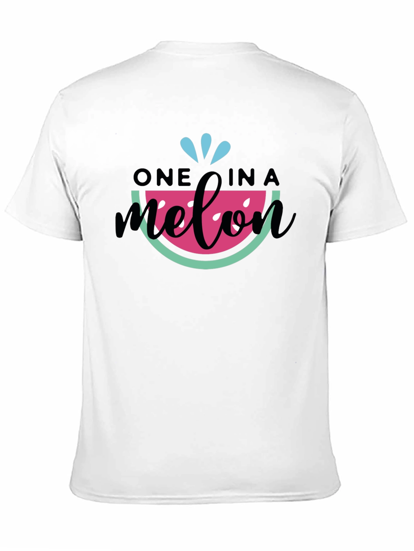 Black One in a Melon T-Shirt - Black Cotton Tee view 11