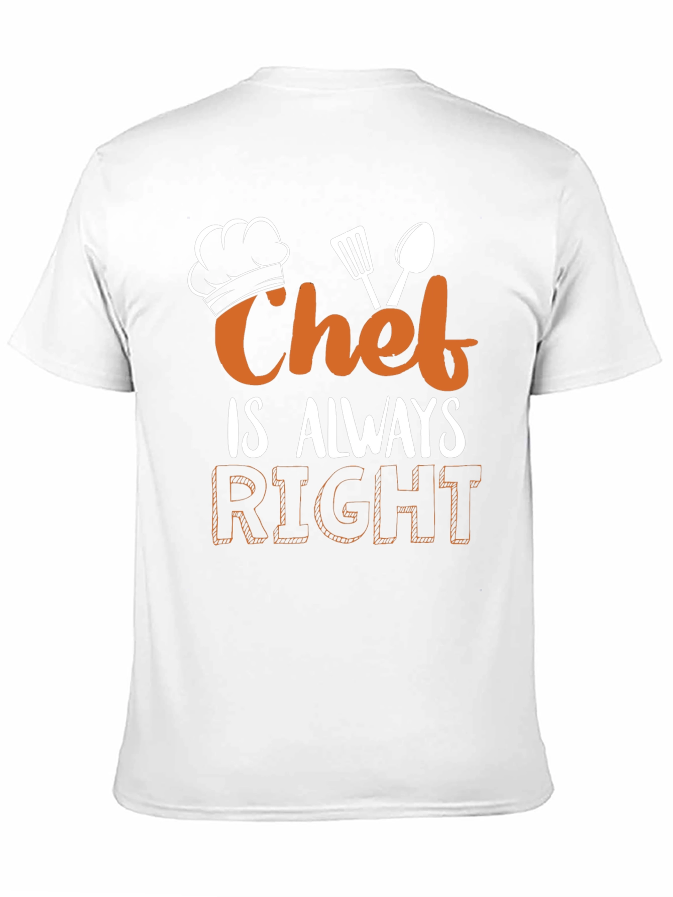 Black Chef Is Always Right Graphic Tee view 11
