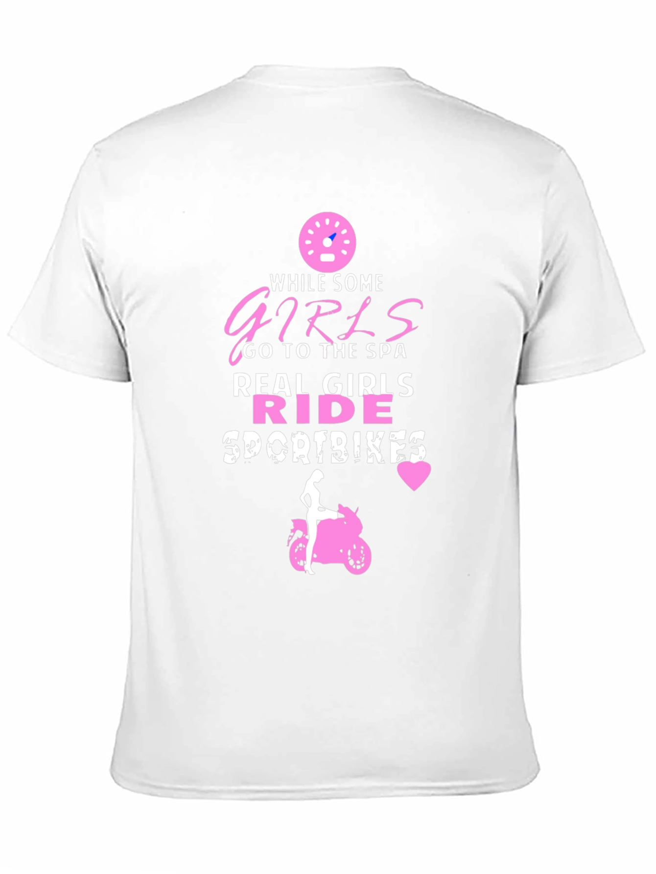 Black Real Girls Ride Sportbikes - Novelty Graphic Tee view 11