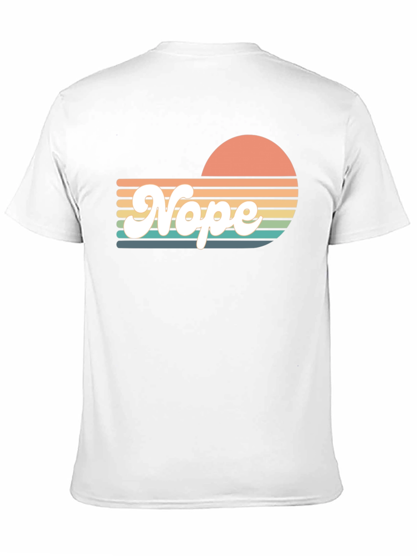 Retro Nope T-Shirt - Sunset Vibes - 11