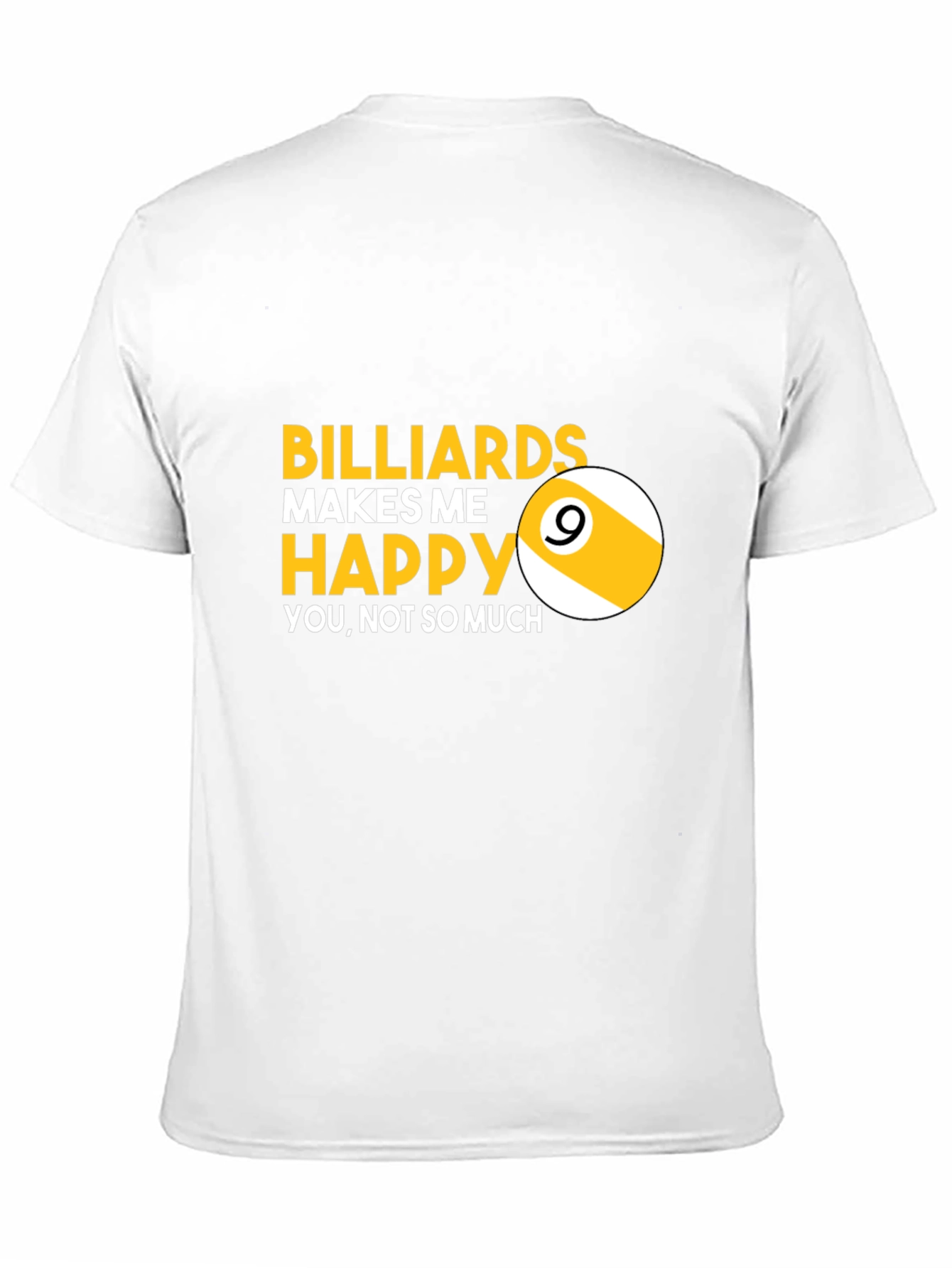 Black Billiards Makes Me Happy T-Shirt view 11