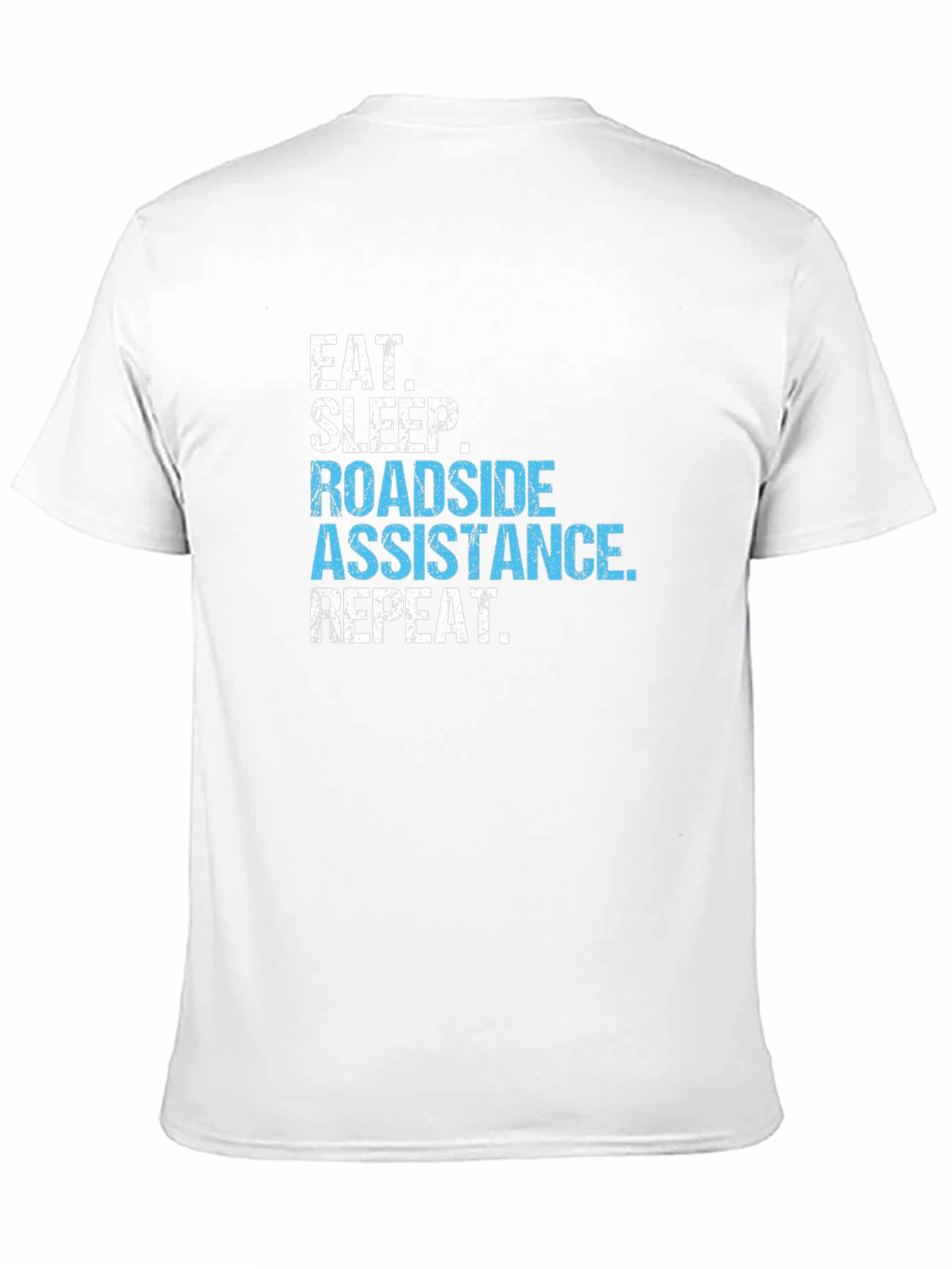 Black Roadside Assistance T-Shirt - Eat Sleep Repeat view 11