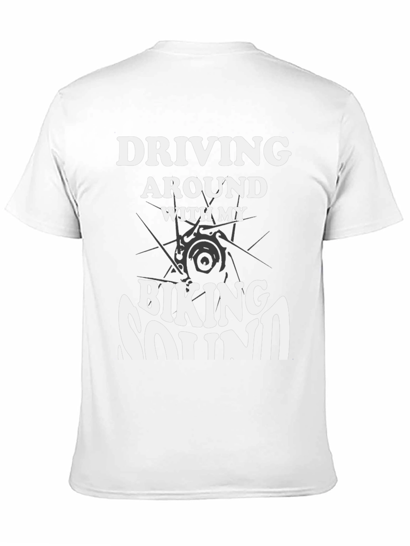 Black Biking Sound Black Graphic Tee view 11