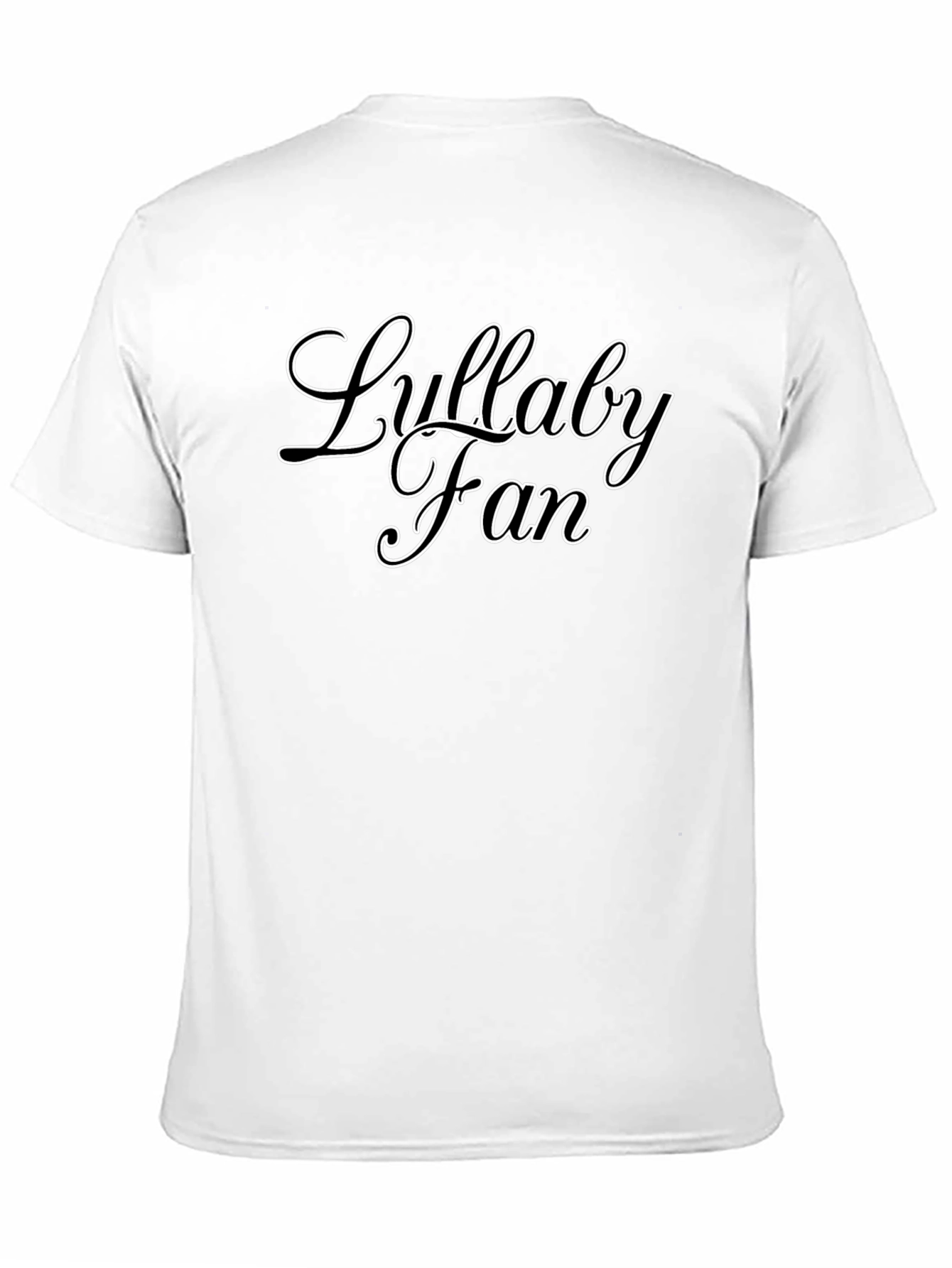 Black Lullaby Fan Black Graphic Tee - Soft Cotton Blend view 11