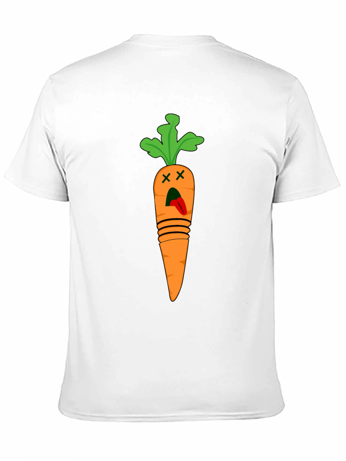 Black Funny Carrot T-Shirt - Dead Carrot Design view 11