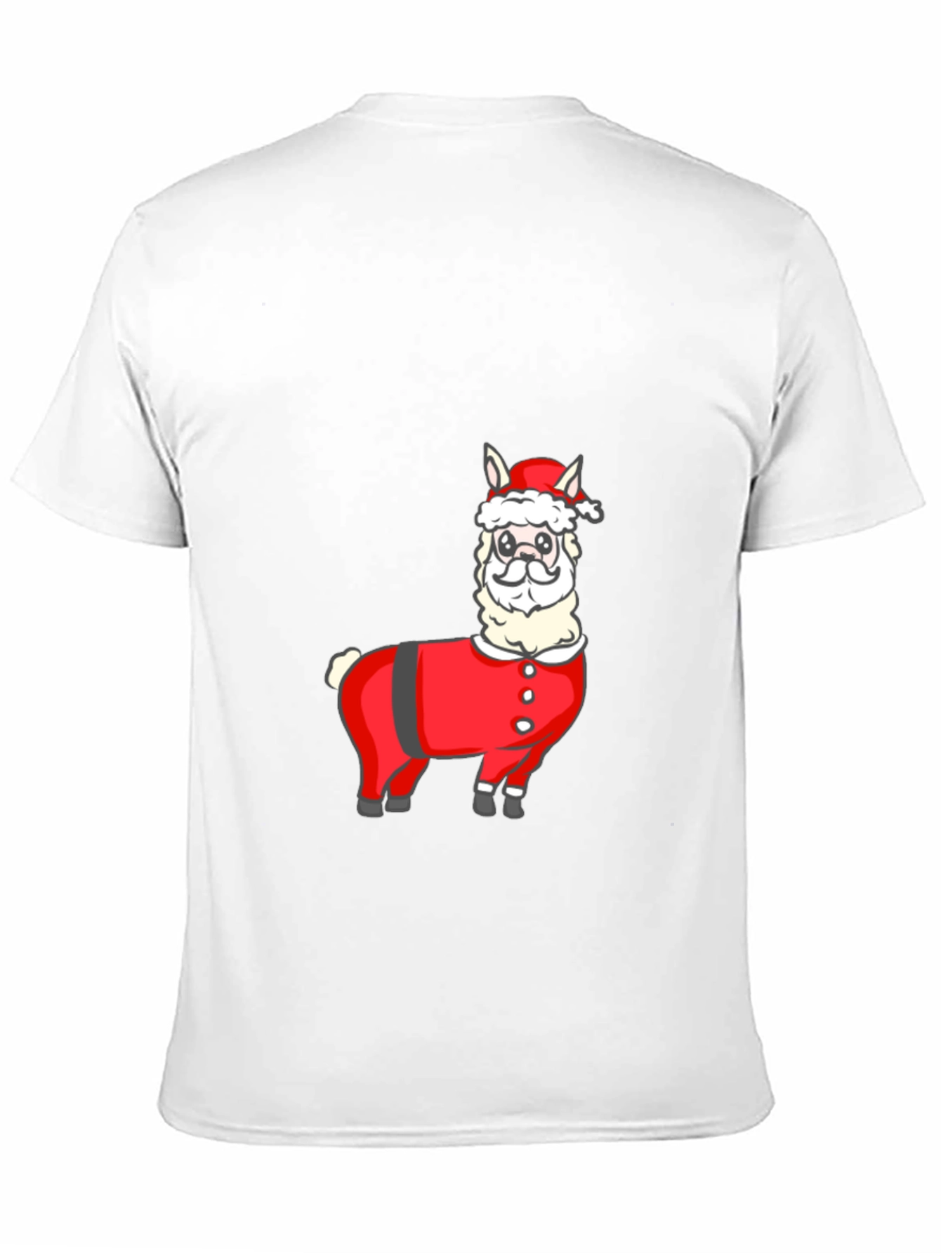 Santa Llama T-Shirt - Holiday Festive Wear - 11