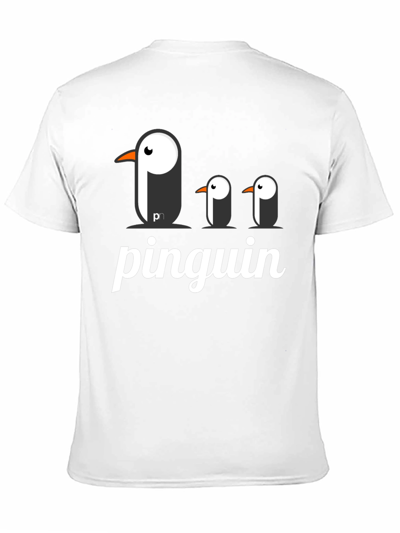 Black Pinguin Graphic T-Shirt - Black Cotton Tee view 11