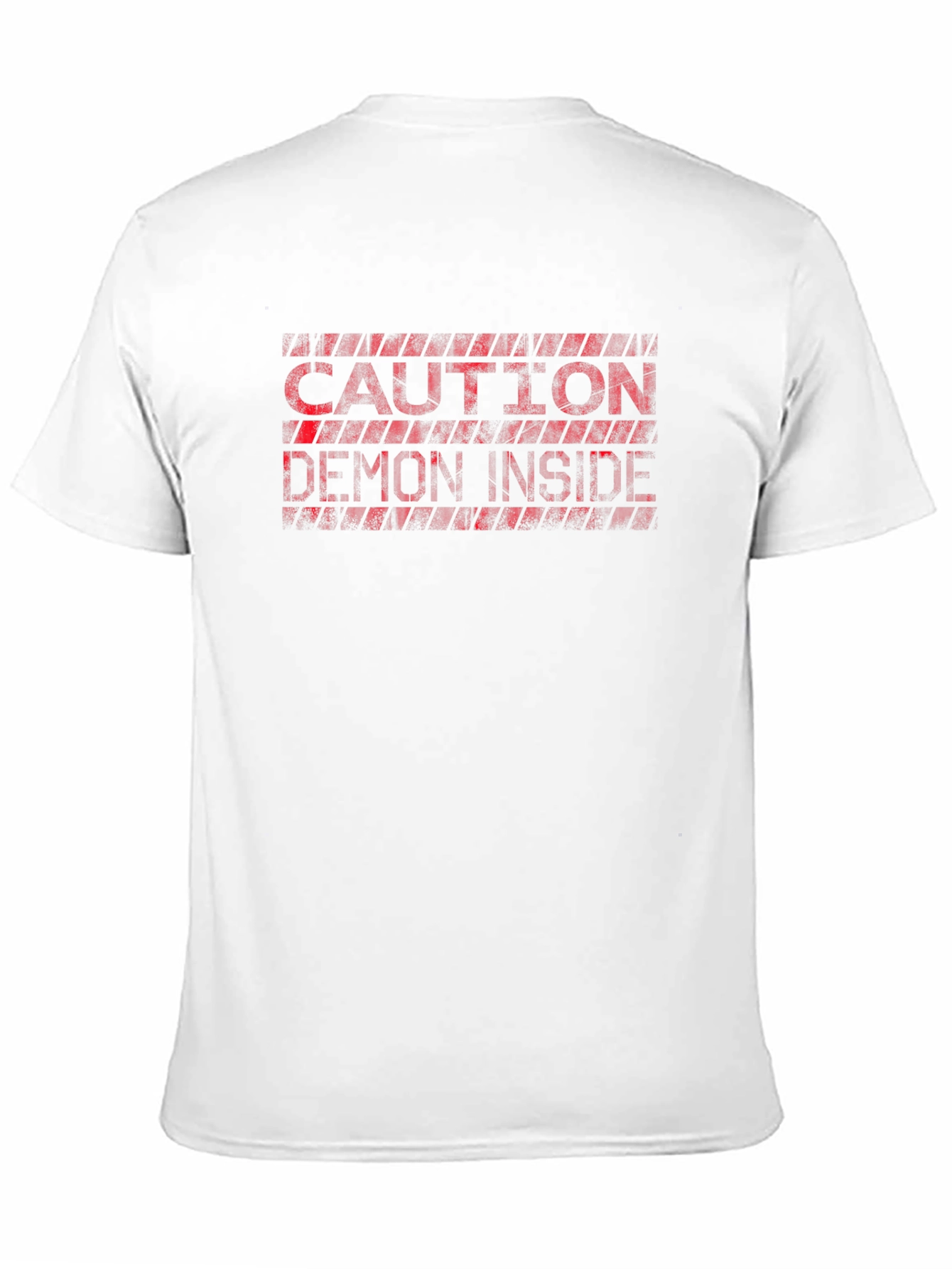 Black Caution Demon Inside T-Shirt - Black Graphic Tee view 11