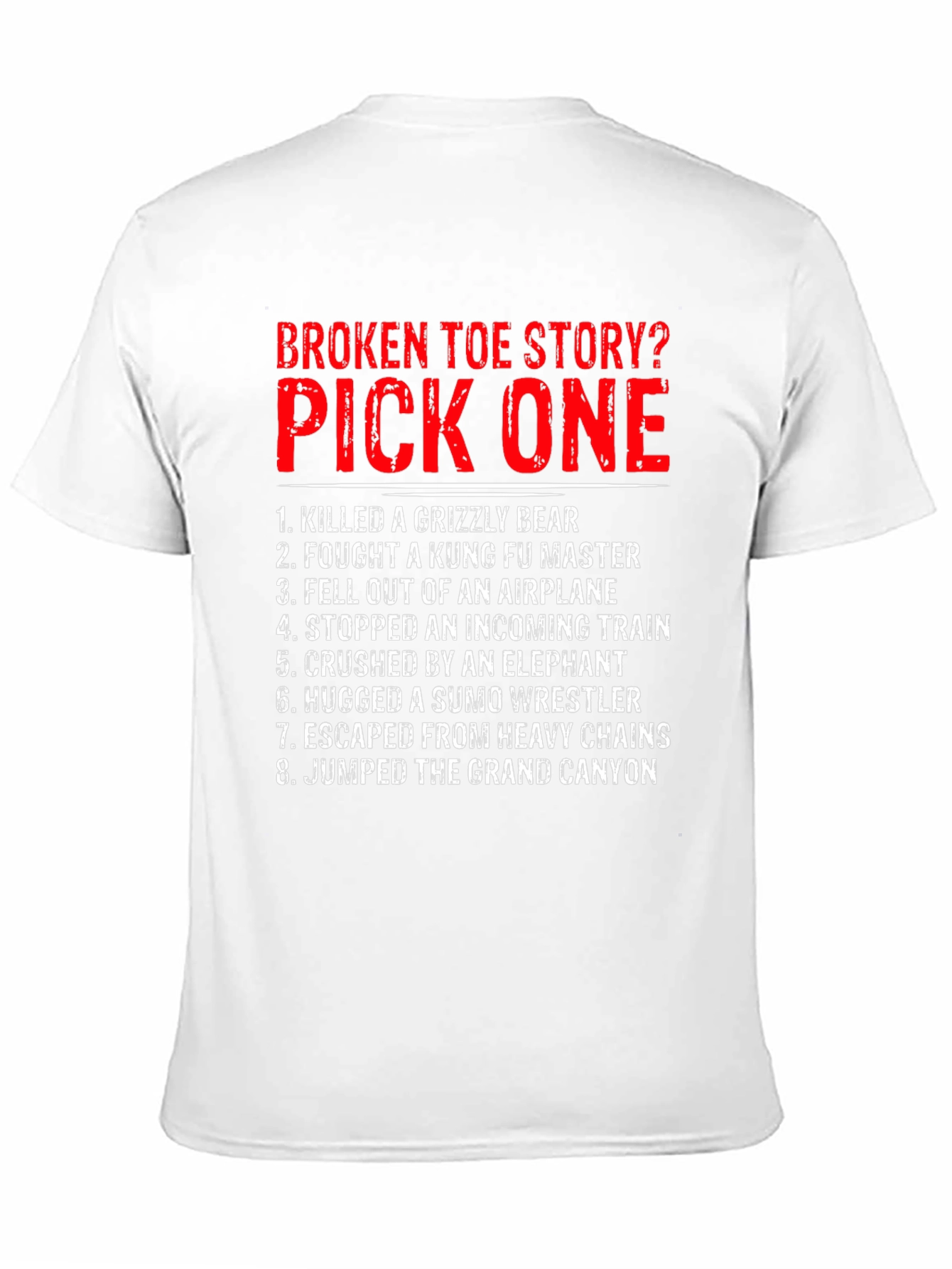 Black Broken Toe Story? Pick One T-Shirt view 11