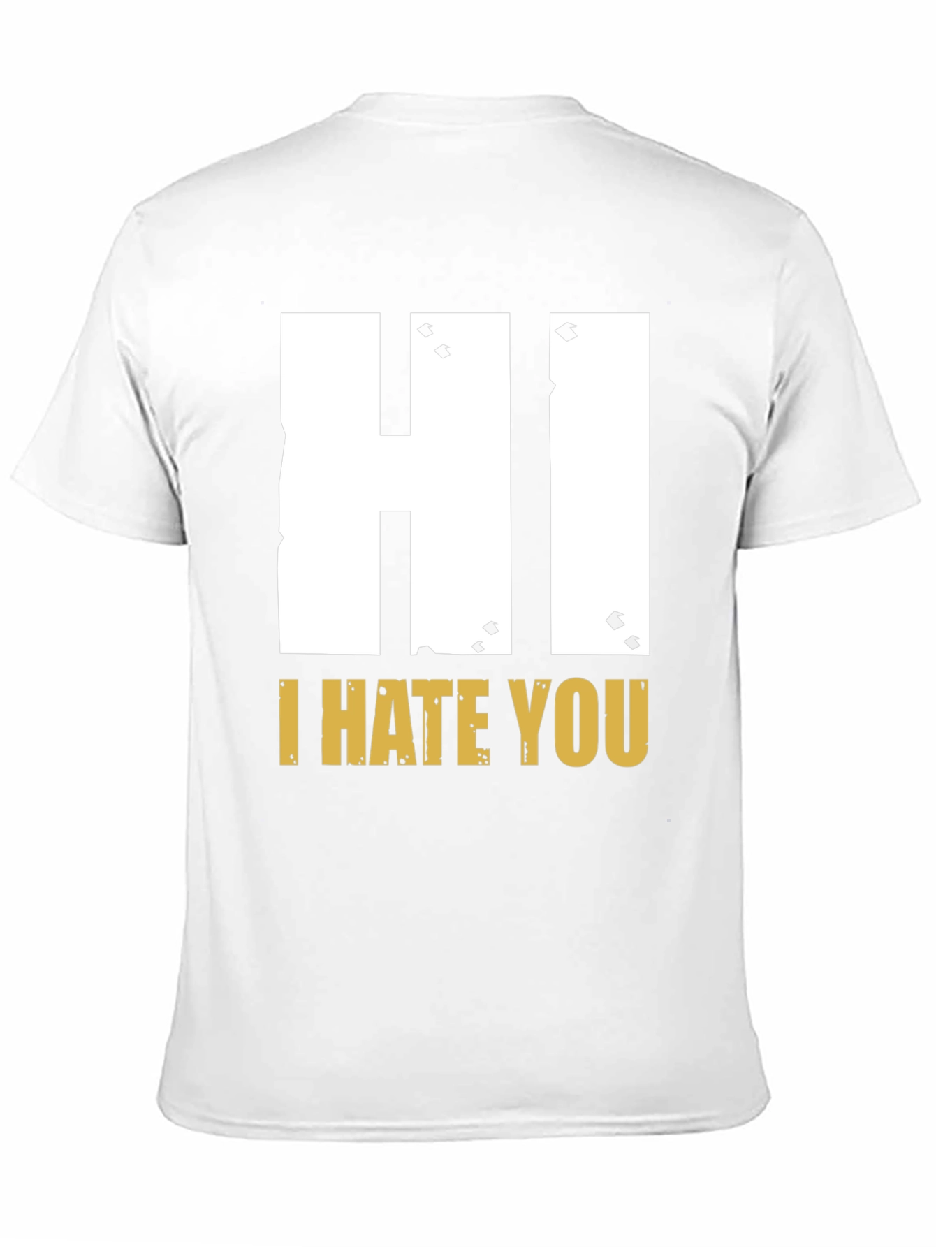 Black Hi I Hate You Graphic T-Shirt - Bold Statement Tee view 11