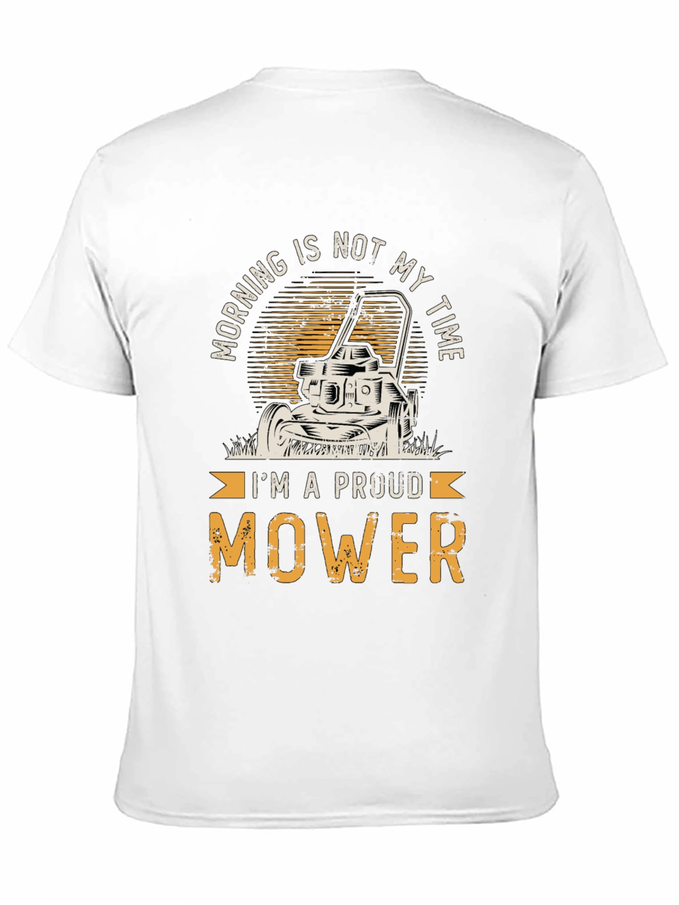 Black Proud Mower T-Shirt - Funny Landscaping Tee view 11