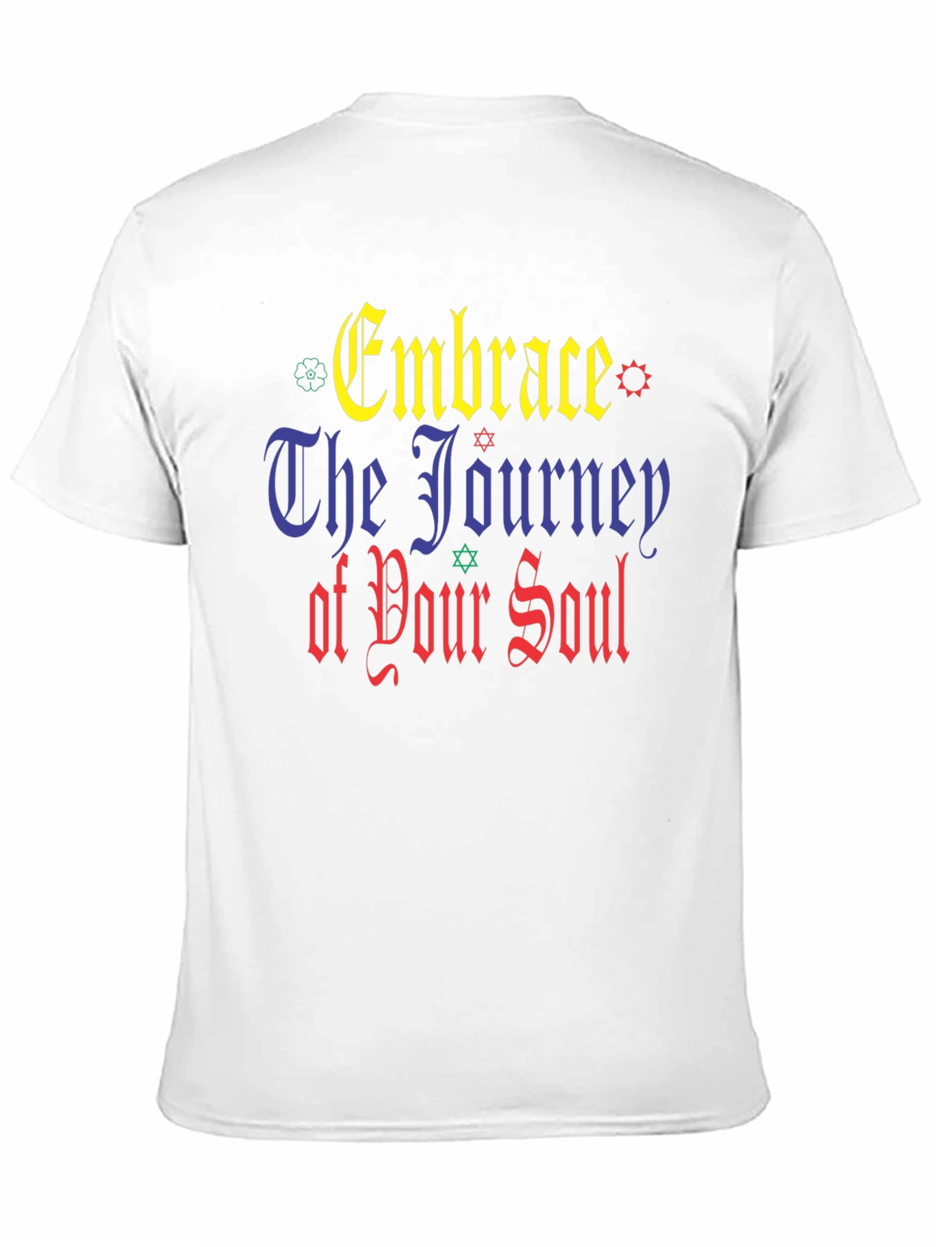 Black Embrace The Journey Black Graphic T-Shirt view 11