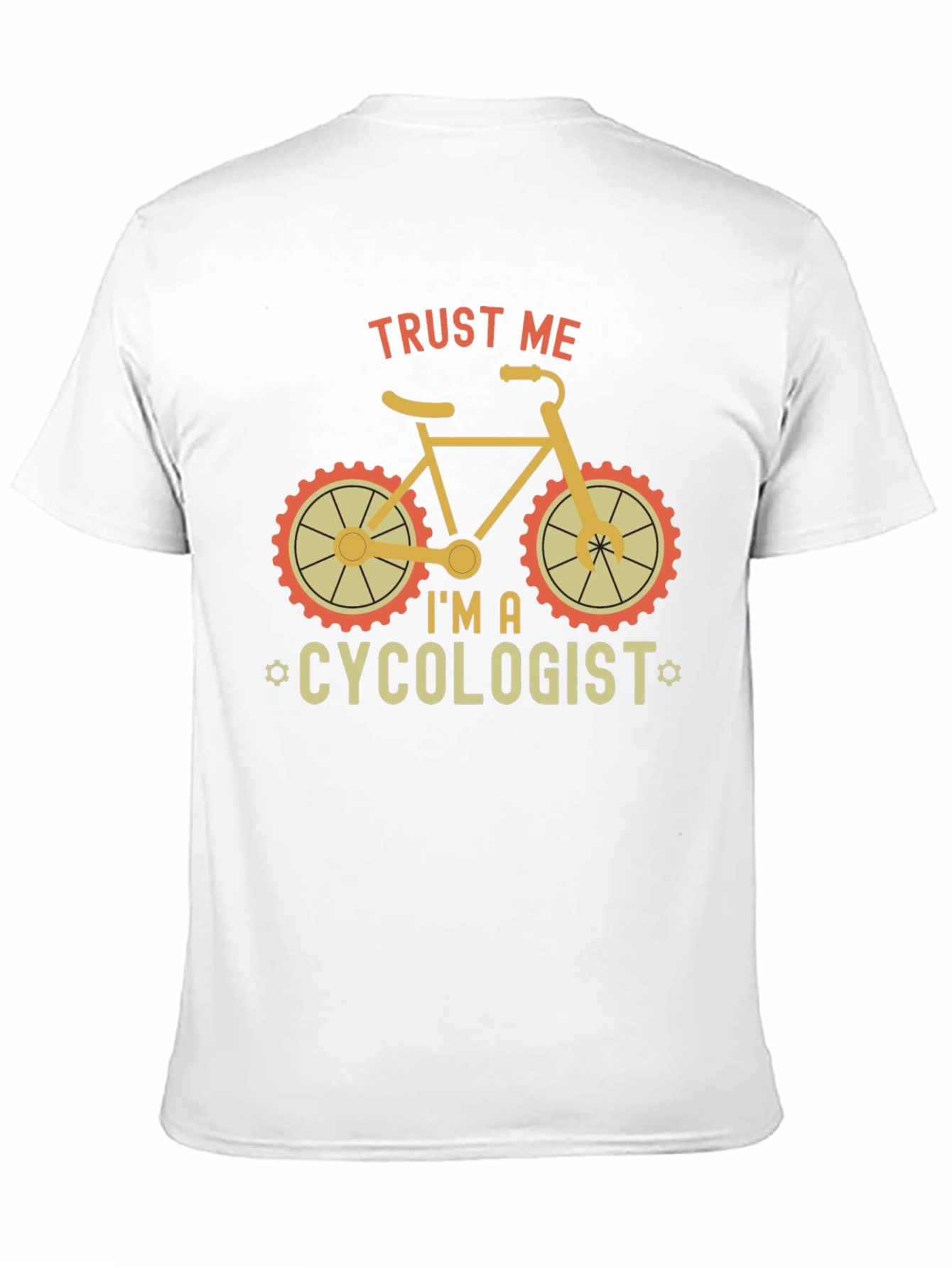 Black Trust Me I'm A Cycologist T-Shirt view 11
