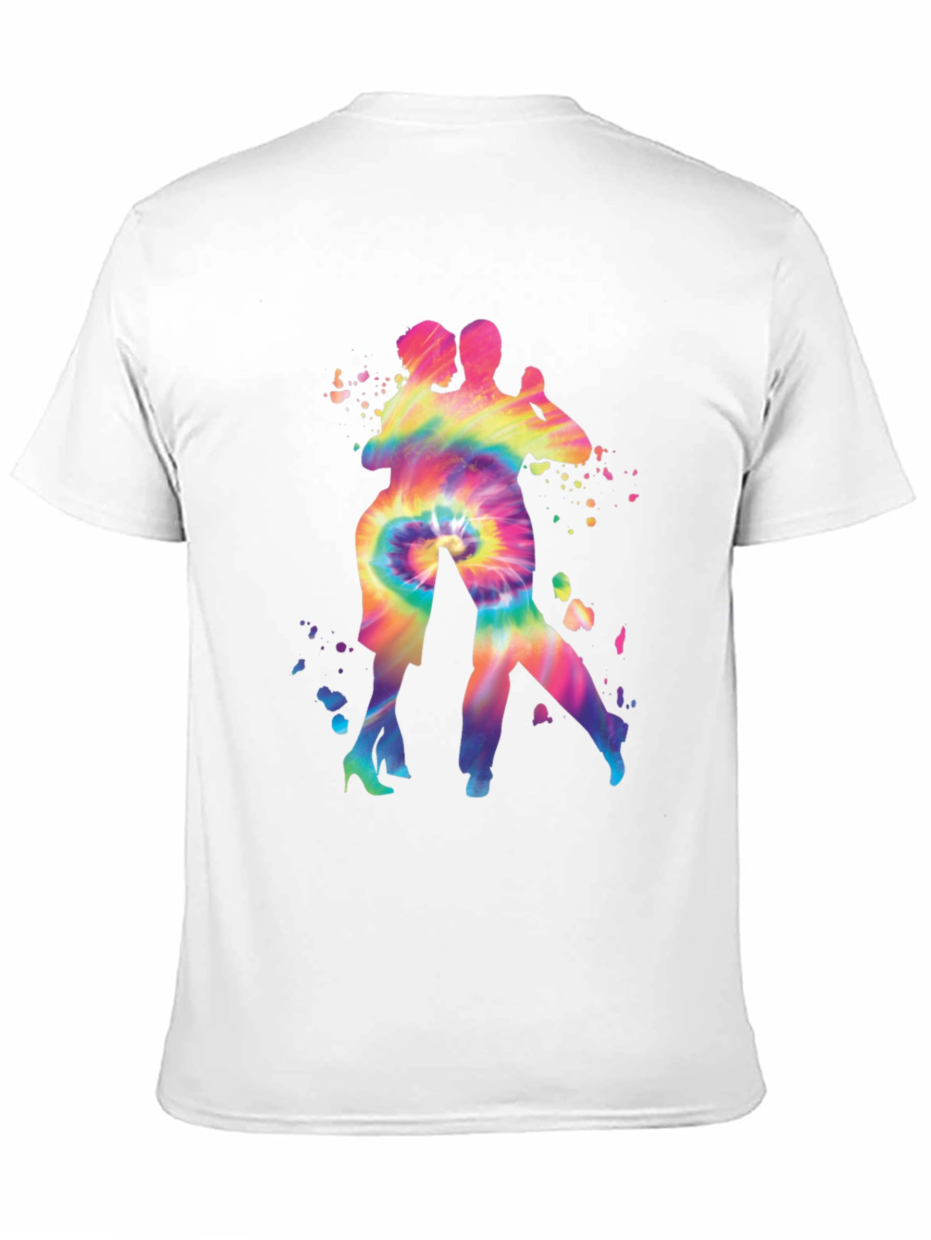 Black Tie Dye Tango Couple Graphic Tee view 11
