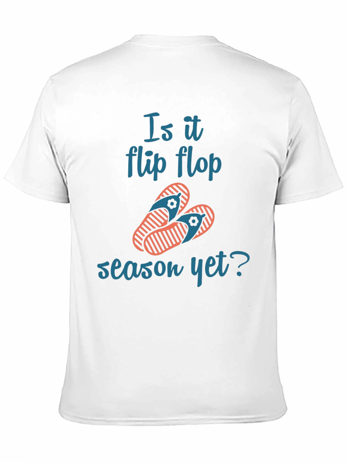 Black Flip Flop Season Tee - Summer Ready T-Shirt view 11