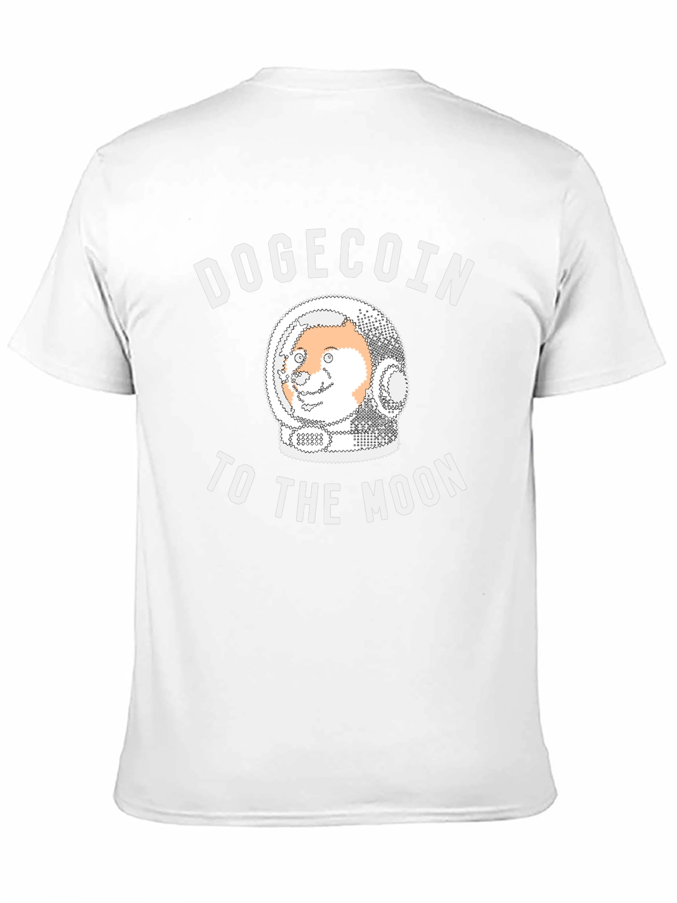 Black Dogecoin To The Moon Black T-Shirt view 11