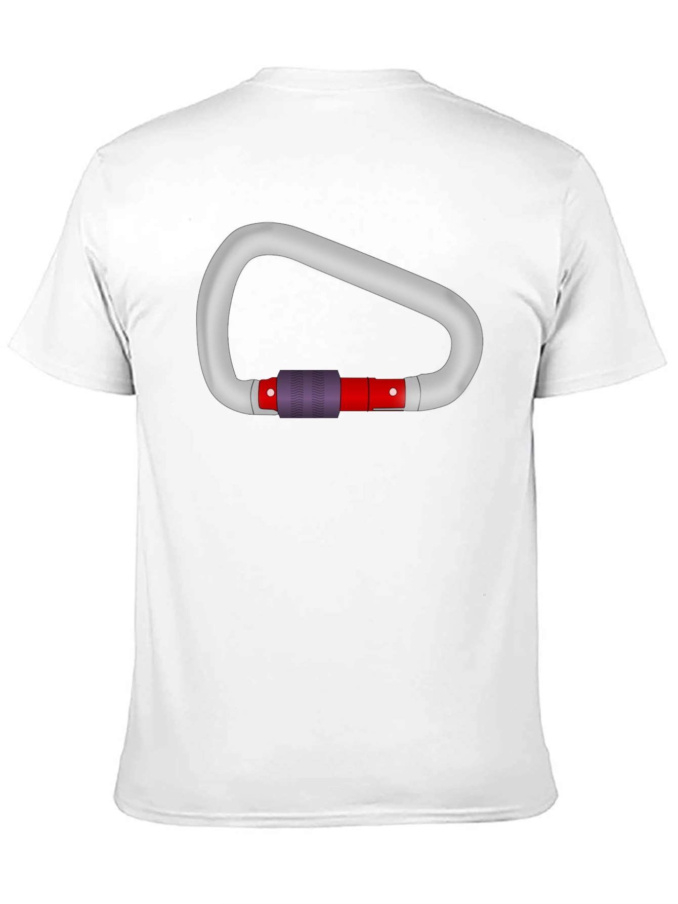 Black Carabiner Graphic Tee - Black Cotton T-Shirt view 11