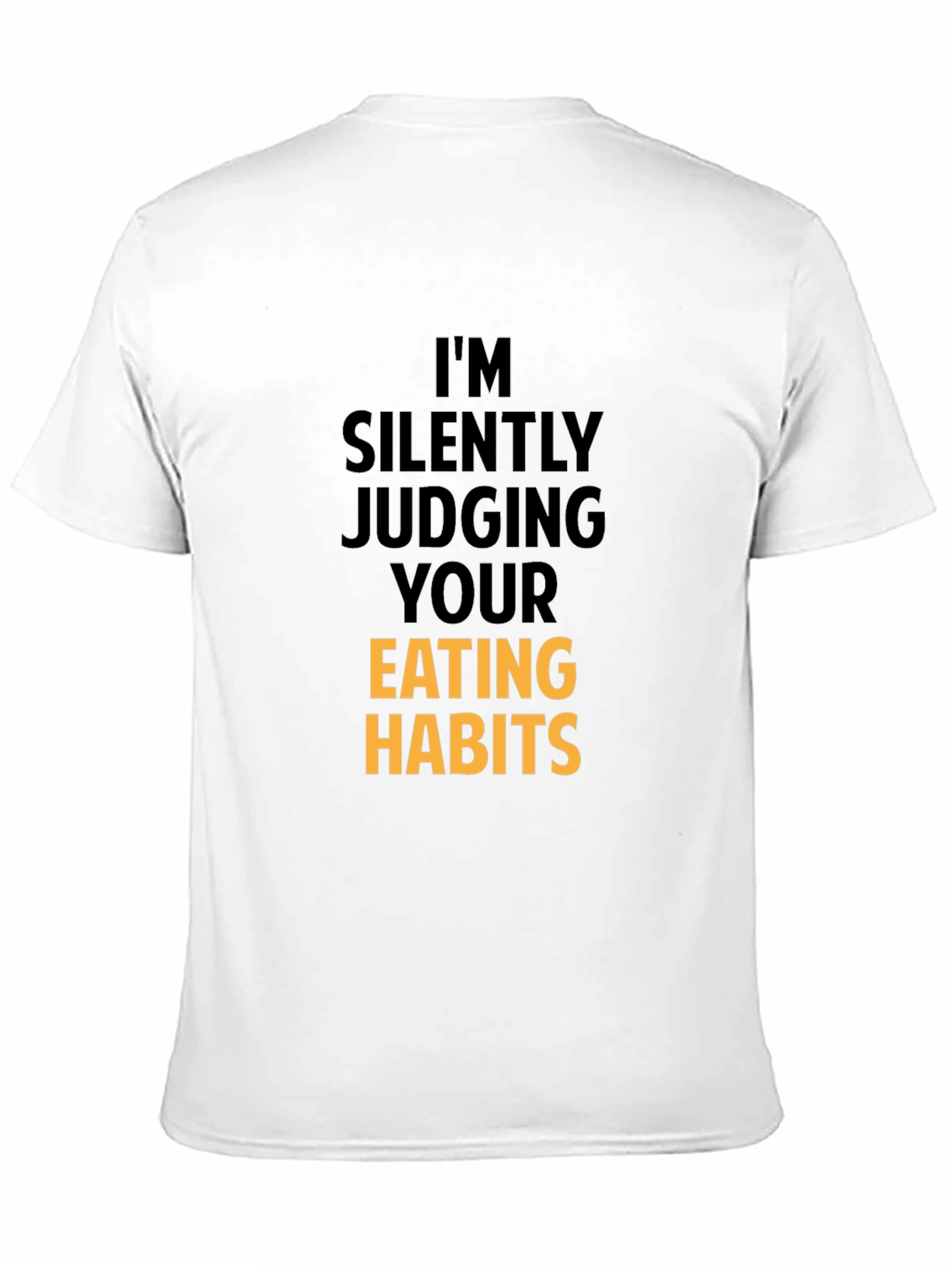 Black Funny Eating Habits Graphic Tee - Black view 11