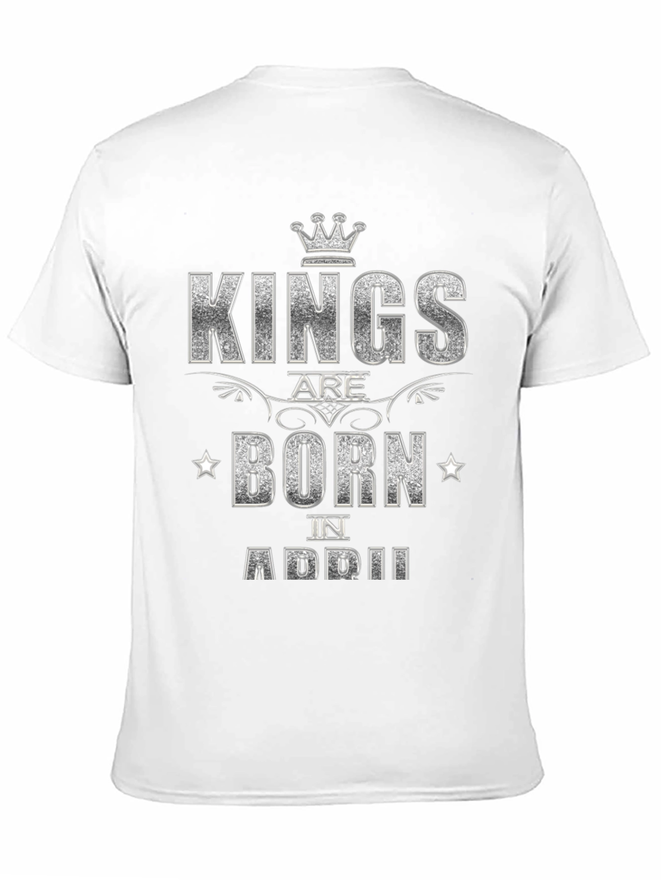 Black Kings Are Born In April Black T-Shirt view 11