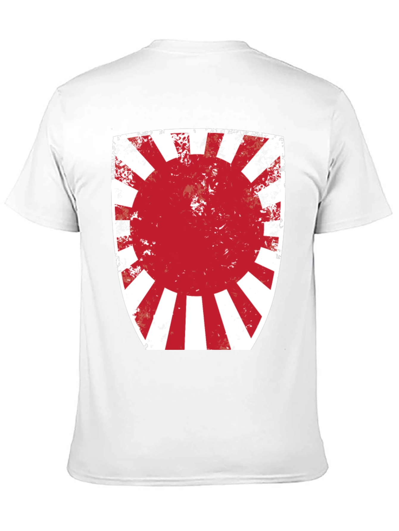 Black Rising Sun Graphic Tee - Distressed Print view 11