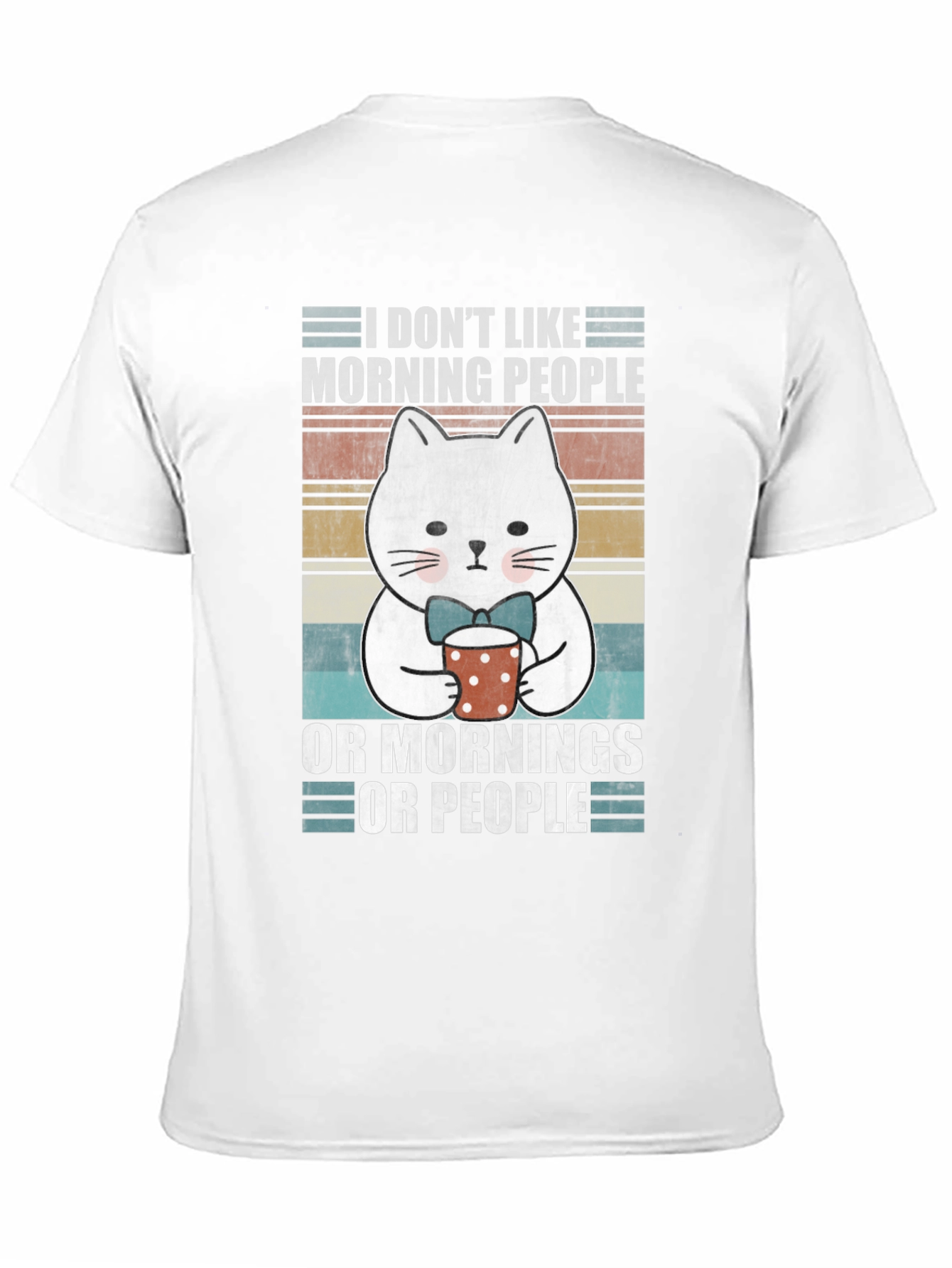 Black I Don't Like Morning People T-Shirt view 11