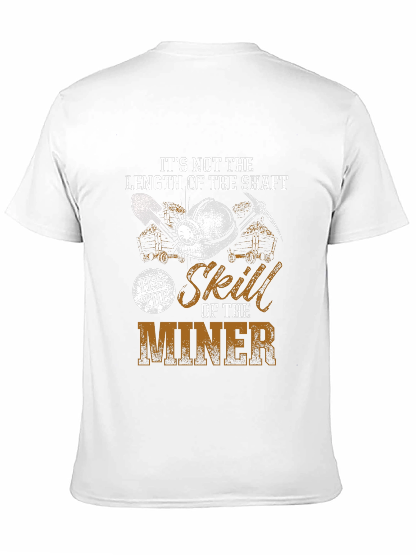 Black Miner Skill Graphic T-Shirt - Length of the Shaft view 11