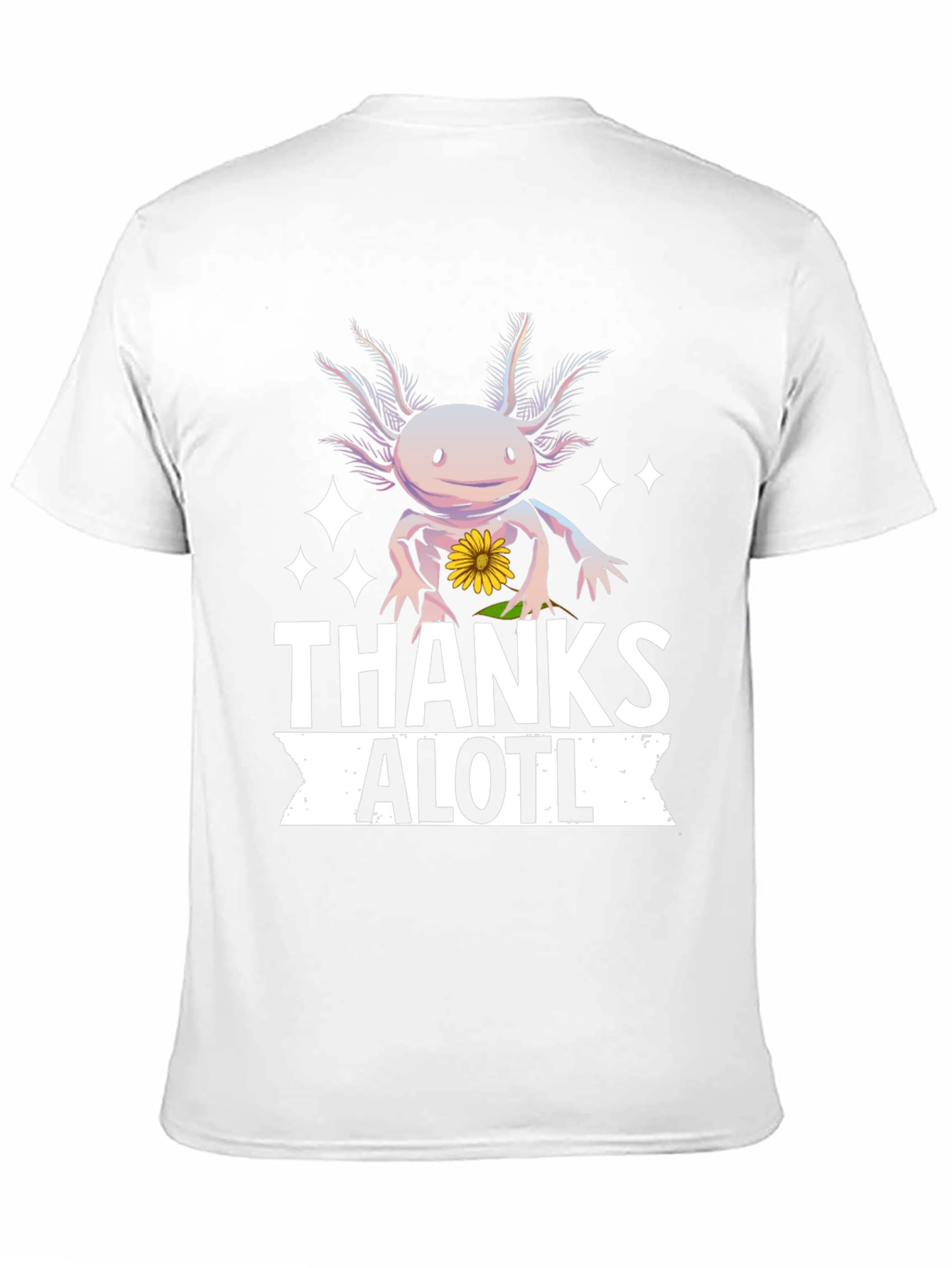 Black Thanks Alotl Axolotl T-Shirt view 11