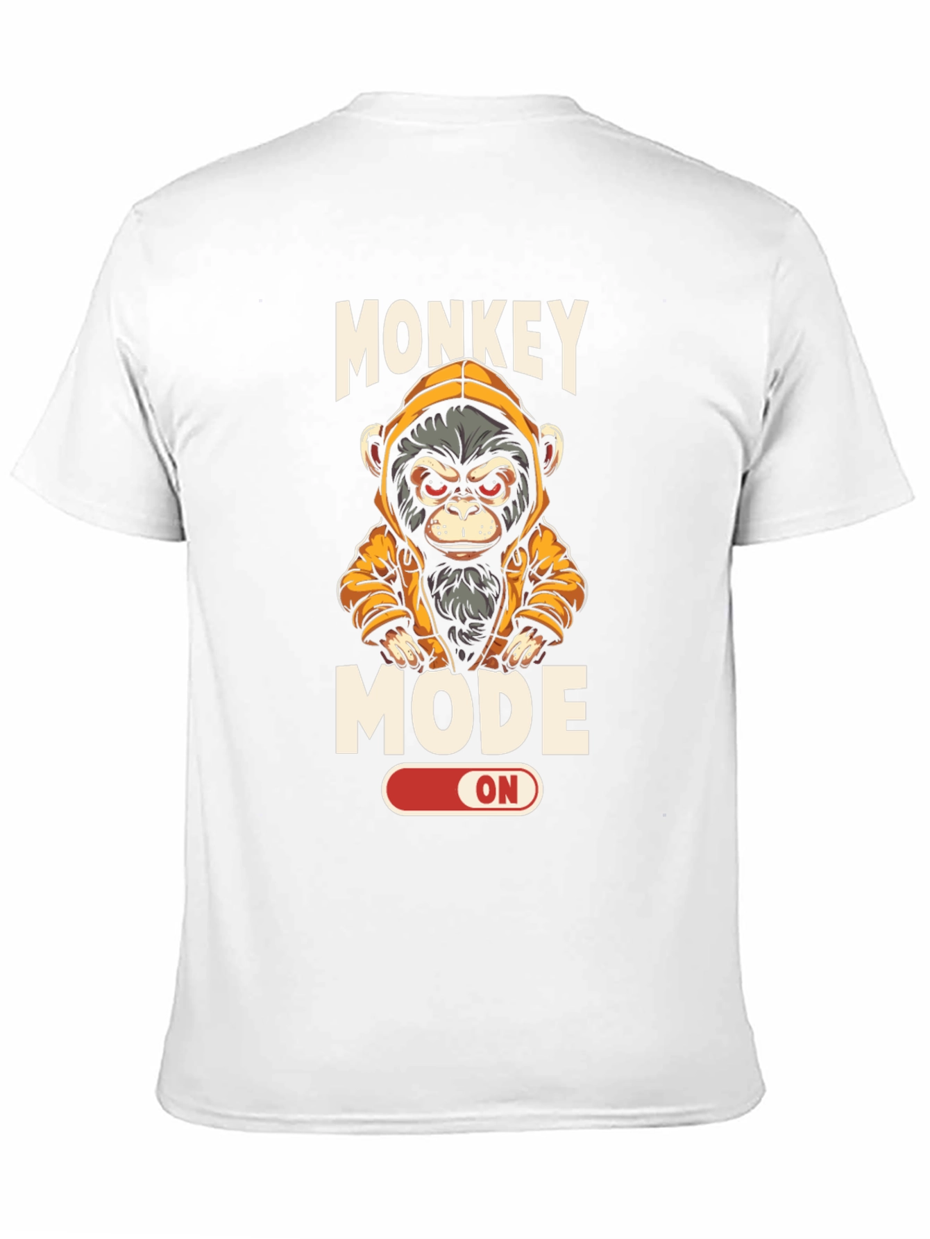 Black Monkey Mode ON T-Shirt - Funny Graphic Tee view 11