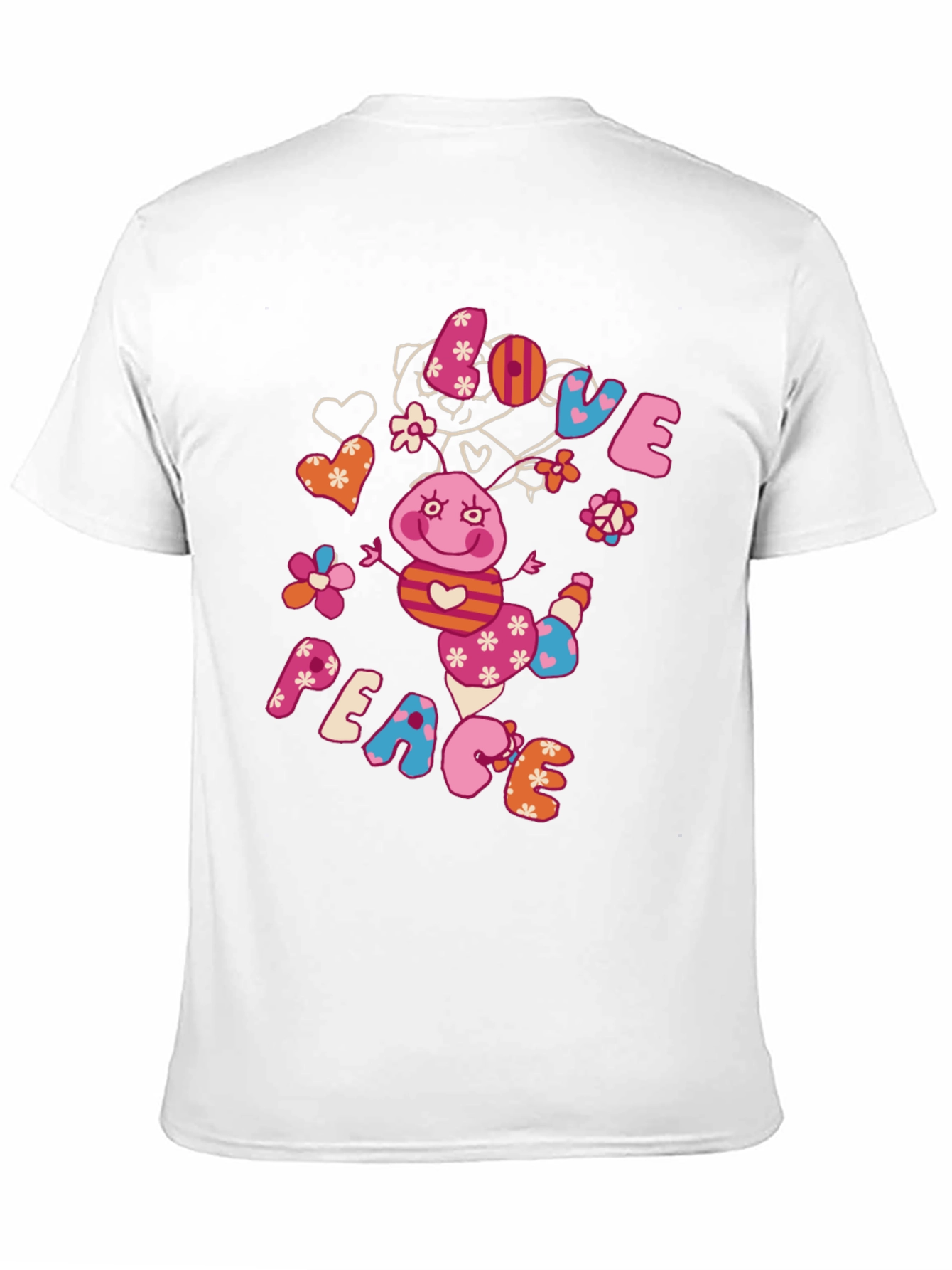 Black Love and Peace Graphic Tee view 11
