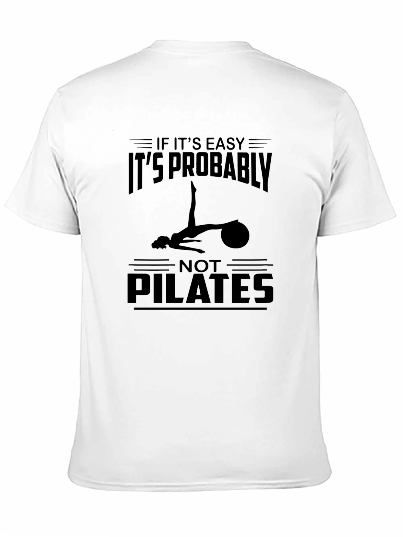 Black Pilates Graphic T-Shirt - Fitness Humor Tee view 11