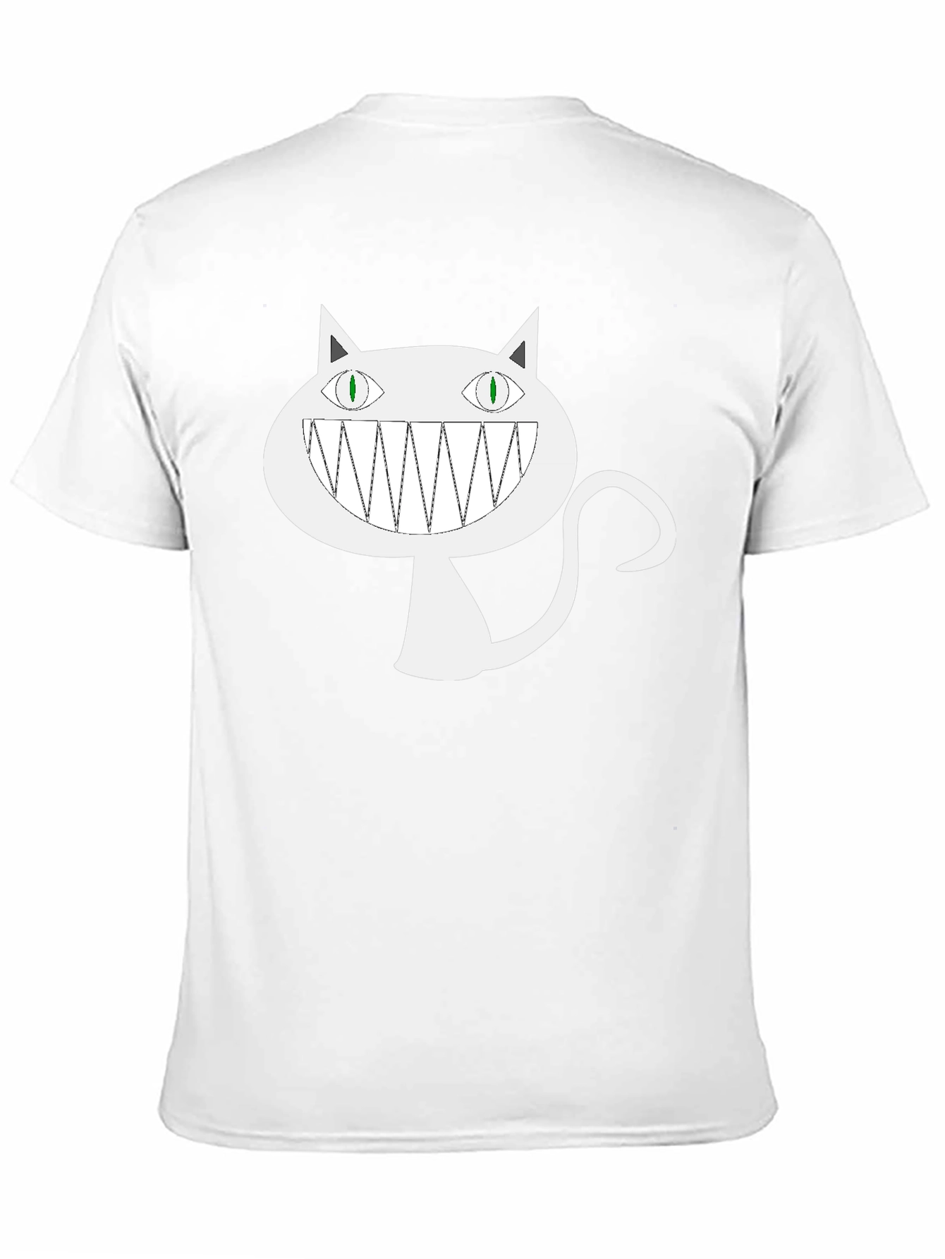 Black Grinning Cheshire Cat Graphic Tee - Black view 11