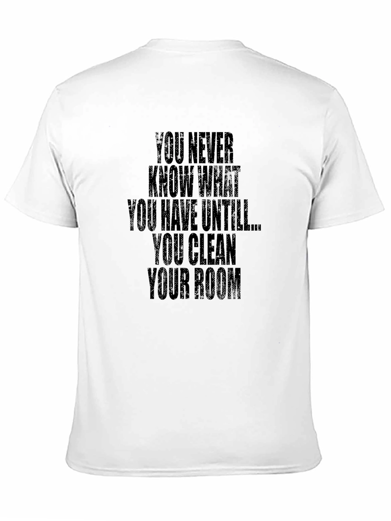 Black Funny Clean Your Room Graphic Tee view 11