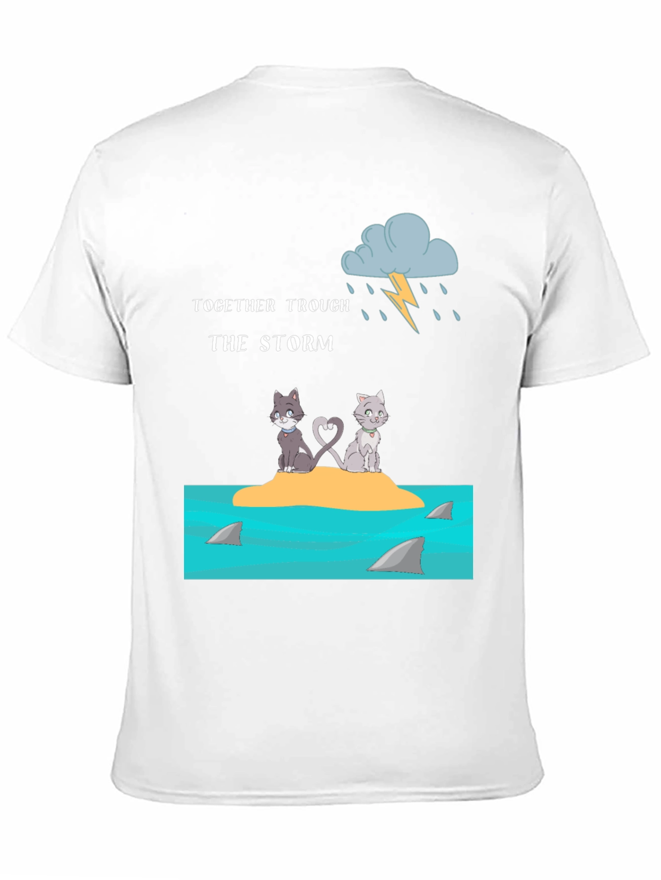 Black Together Through the Storm Graphic Tee view 11