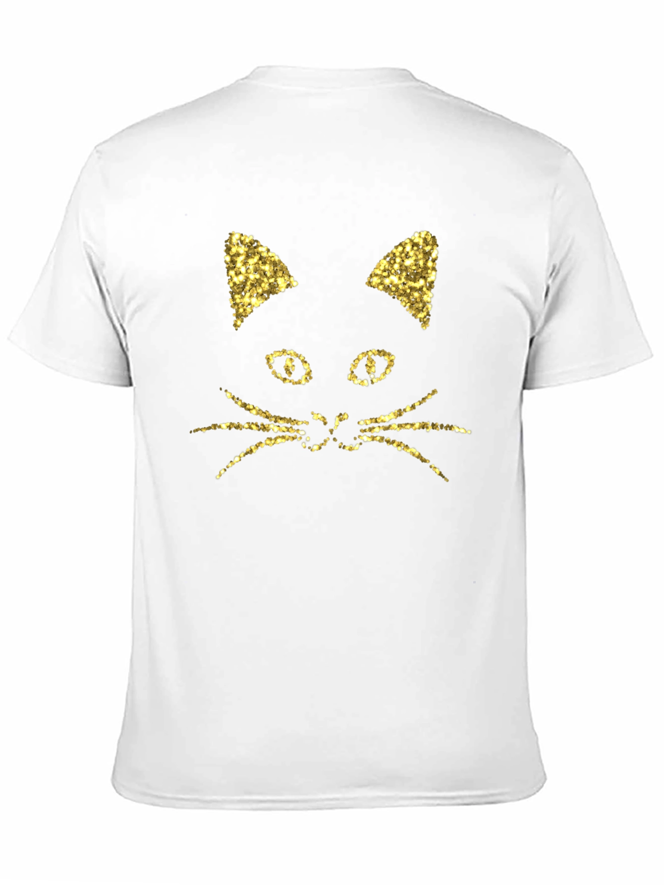 Black Sparkle Cat Graphic Tee - Modern Cat Lover T-Shirt view 11
